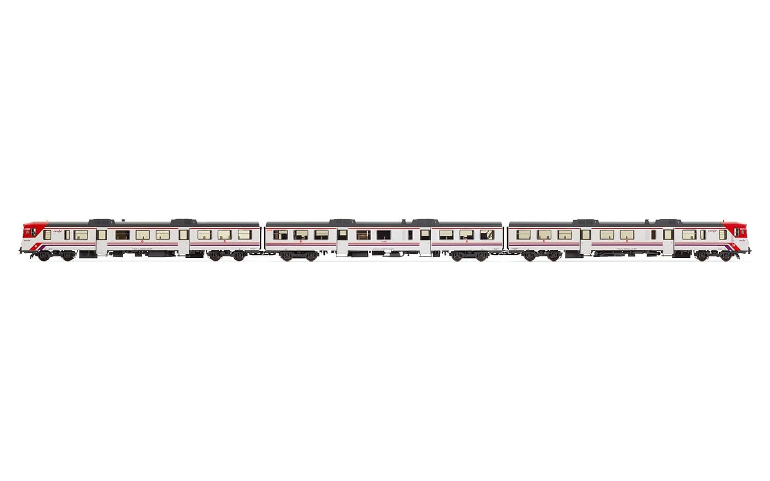 RENFE, set de 3 unidades, automotor diesel 592 “Cercanías”, ép. V-VI