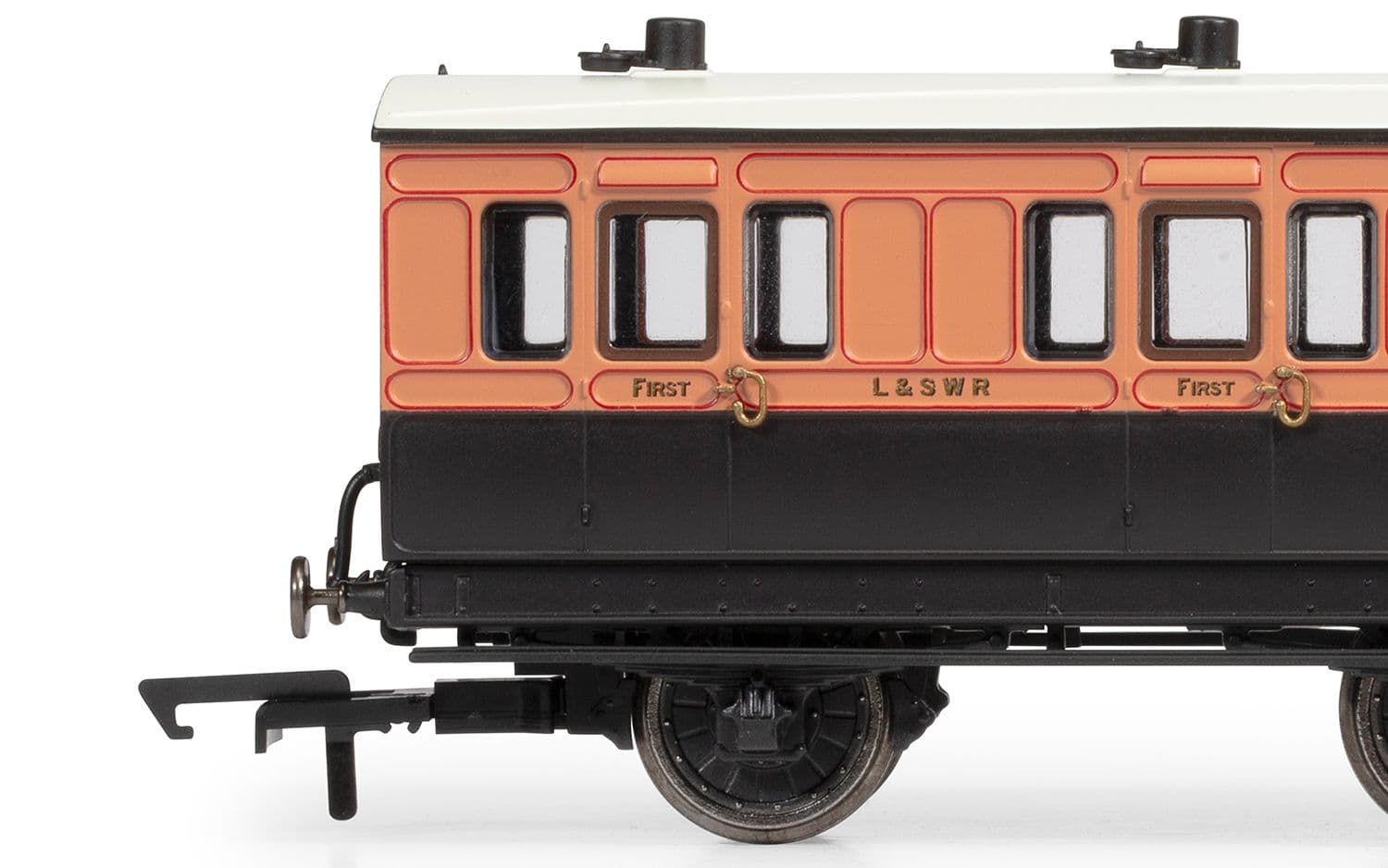 LSWR, 6 Wheel Coach, 1st Class, 490 - Era 2