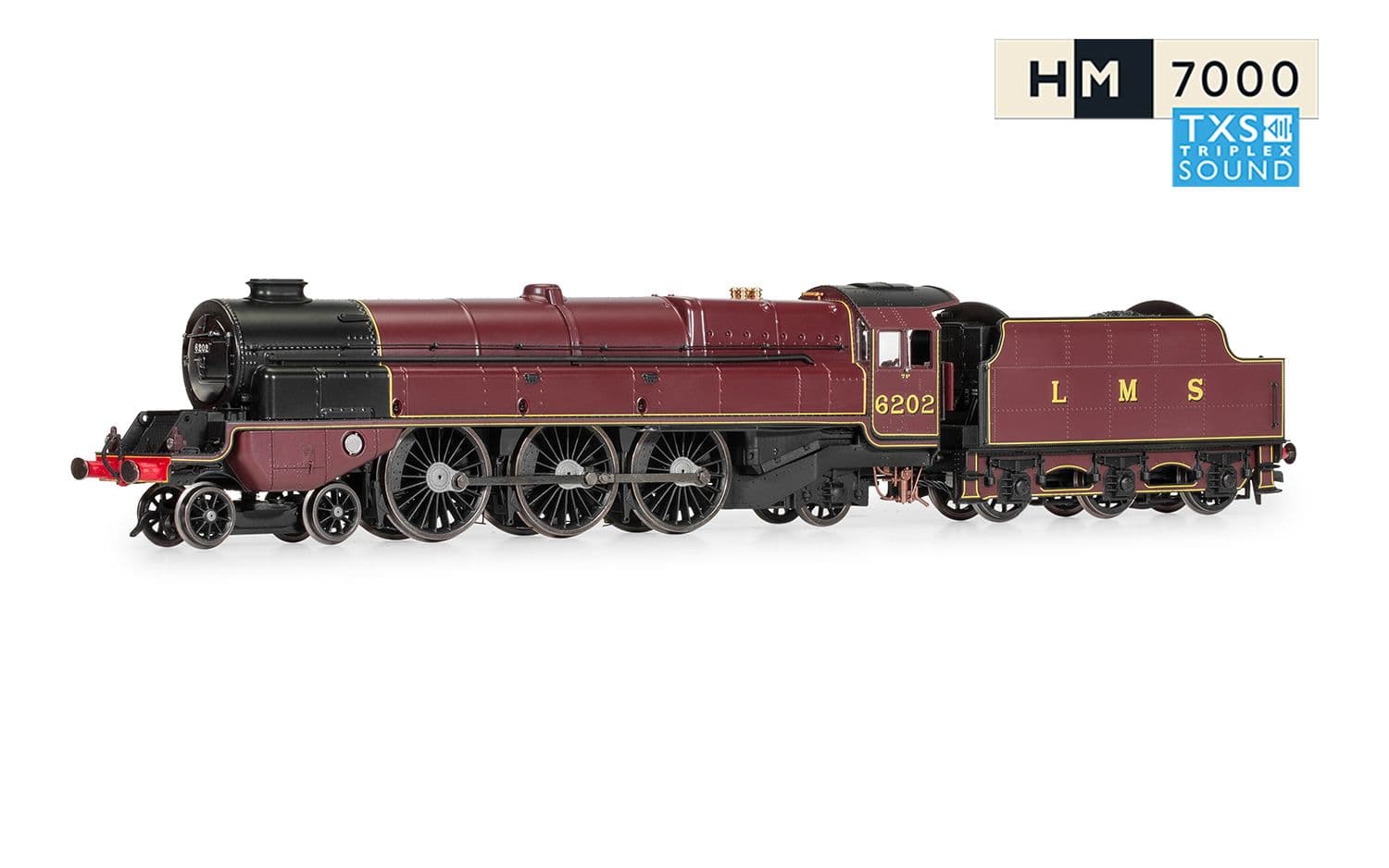 LMS, Princess Royal Class 'The Turbomotive', 4-6-2, 6202 - Era 3 (Sound Fitted)
