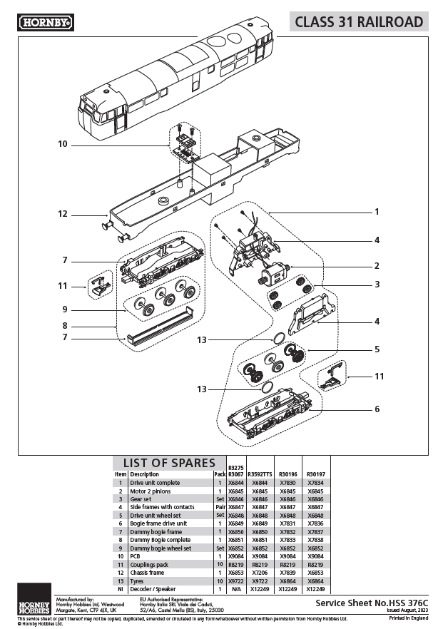 RailRoad Plus BR Departmental RTC Train Testing, Class 31, A1A-A1A, 97203 - Era 8