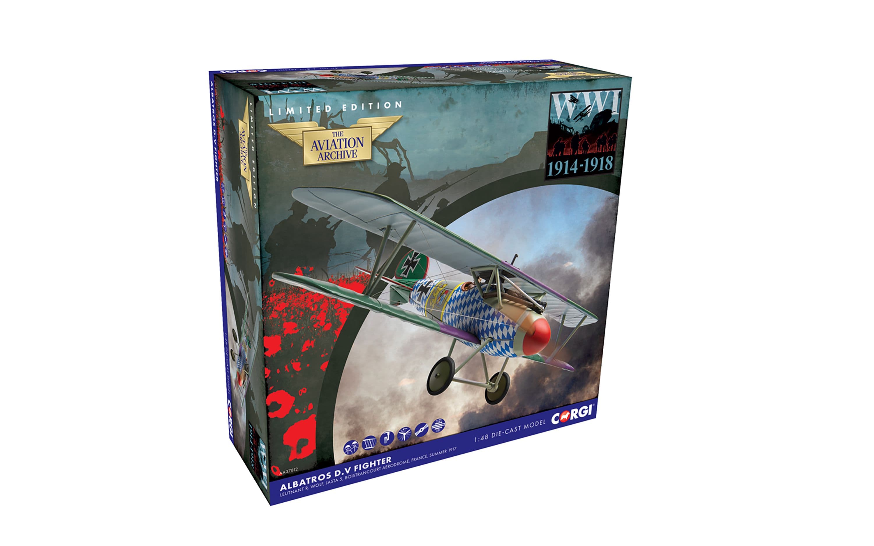 Albatros D.V Biplane - Jasta 5 - Ltn.d.R Wolf