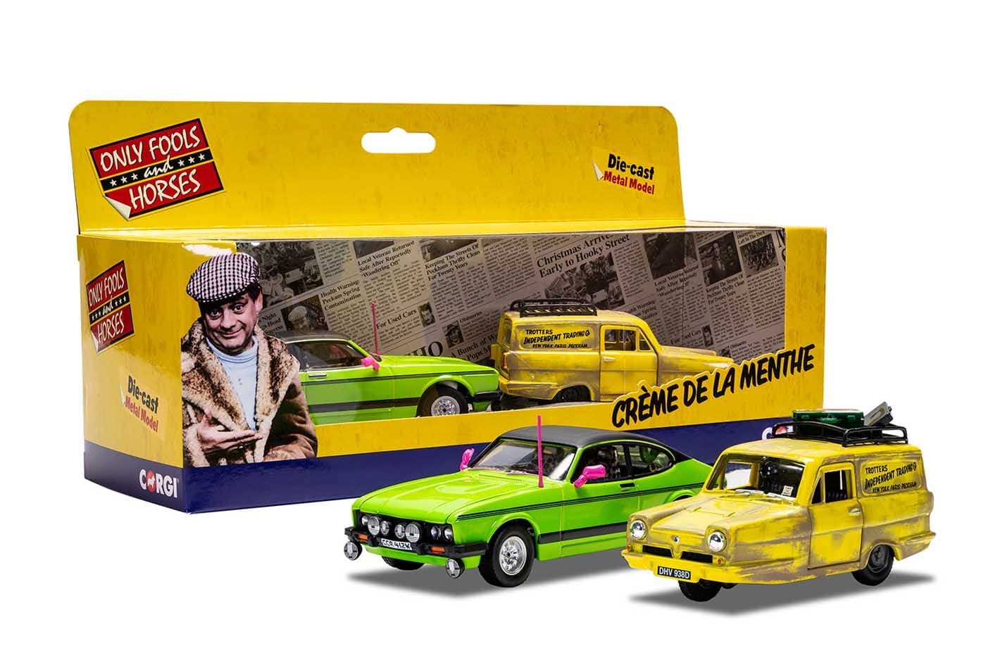 Only Fools &amp; Horses Del Boy's Reliant Regal &amp; Ford Capri Mk3