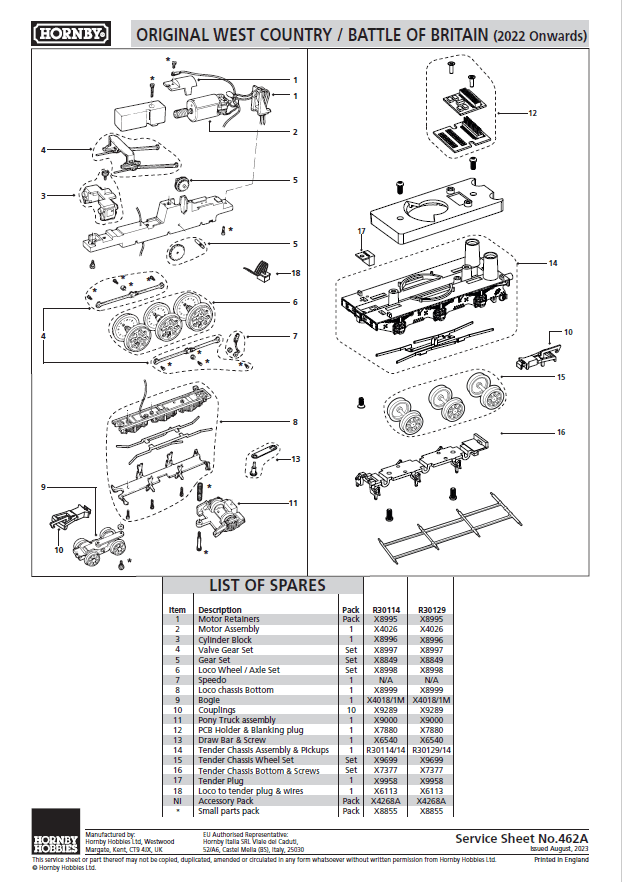 BR, West Country Class, 4-6-2, 34046 'Braunton' - Era 4