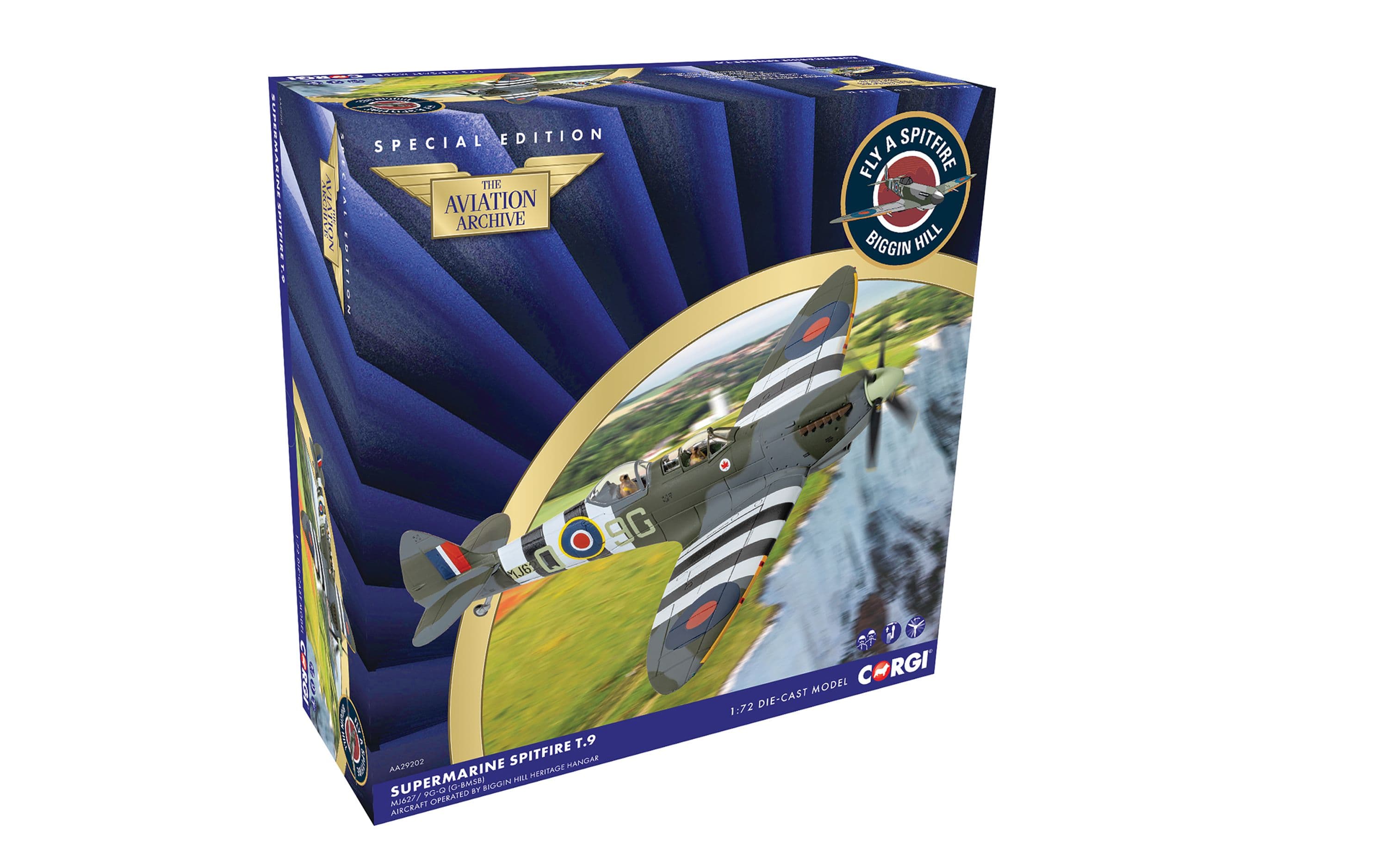 Supermarine Spitfire T9 - MJ627 - Biggin Hill Heritage Hangar