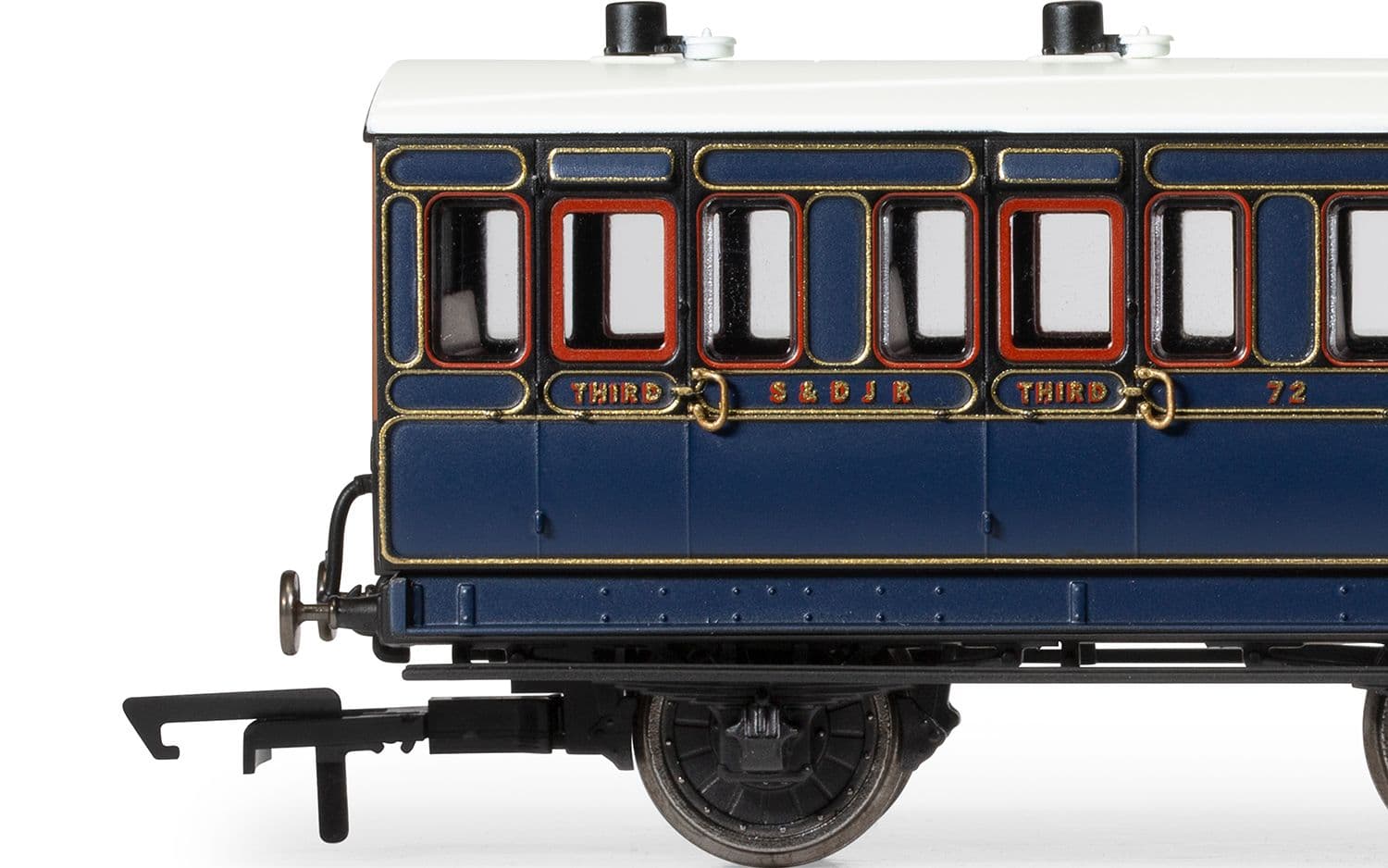 S&amp;DJR, 6 Wheel Coach, 3rd Class, 72 - Era 2