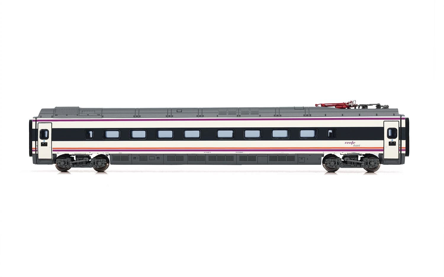 RENFE, set de 4 unidades, automotor eléctrico de alta velocidad S-114, decoración «75 aniversario RENFE», ép. VI, con decoder de sonido