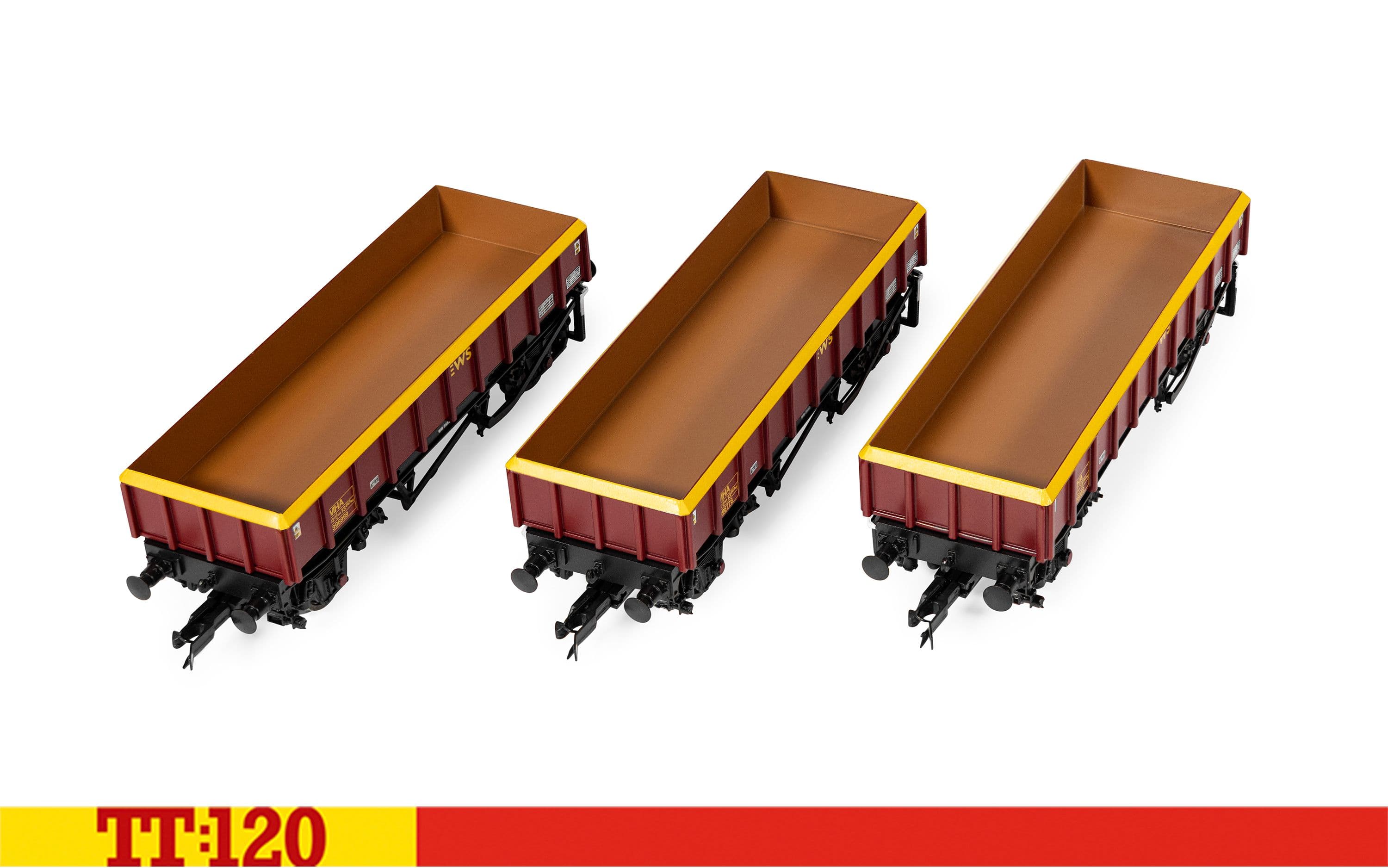 EWS (MHA) 'Coalfish' - Ballast Wagon - Triple pack