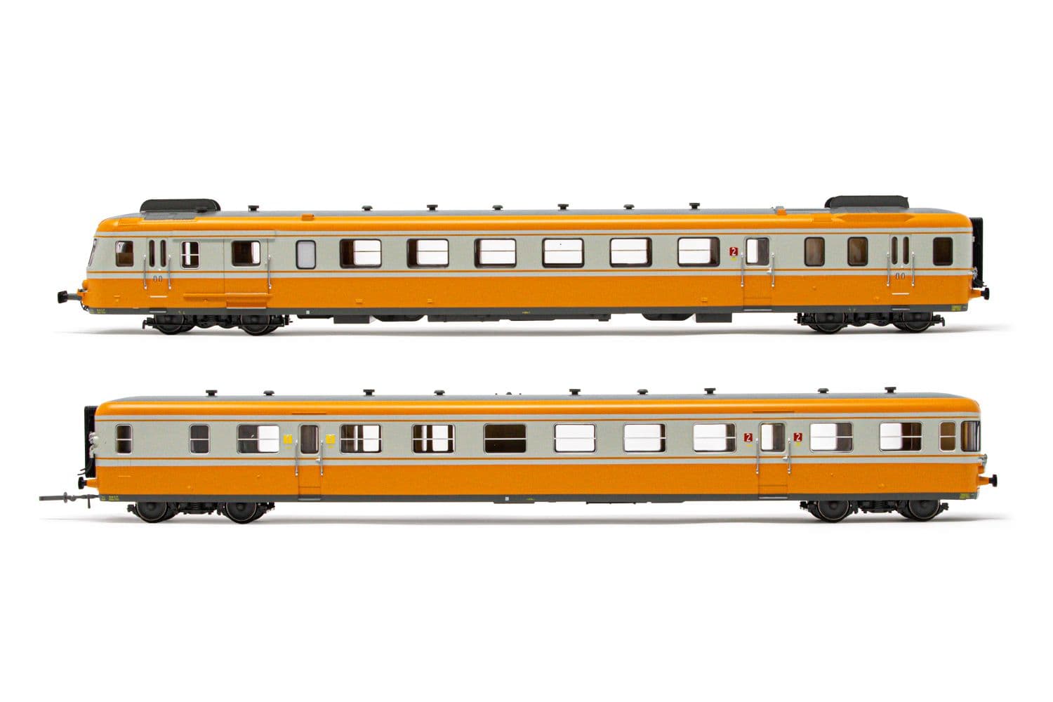 SNCF, autorail à 2 voitures RGP2 classe X2700, livrée orange/gris, ép. IV