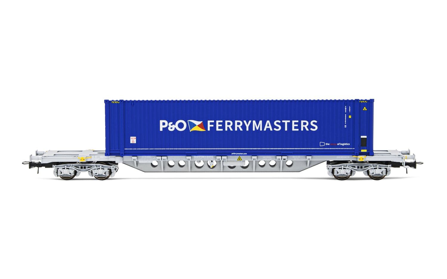 F-NOVA, 4-axle container wagon Sgss with 45' container P&amp;O Ferrymasters