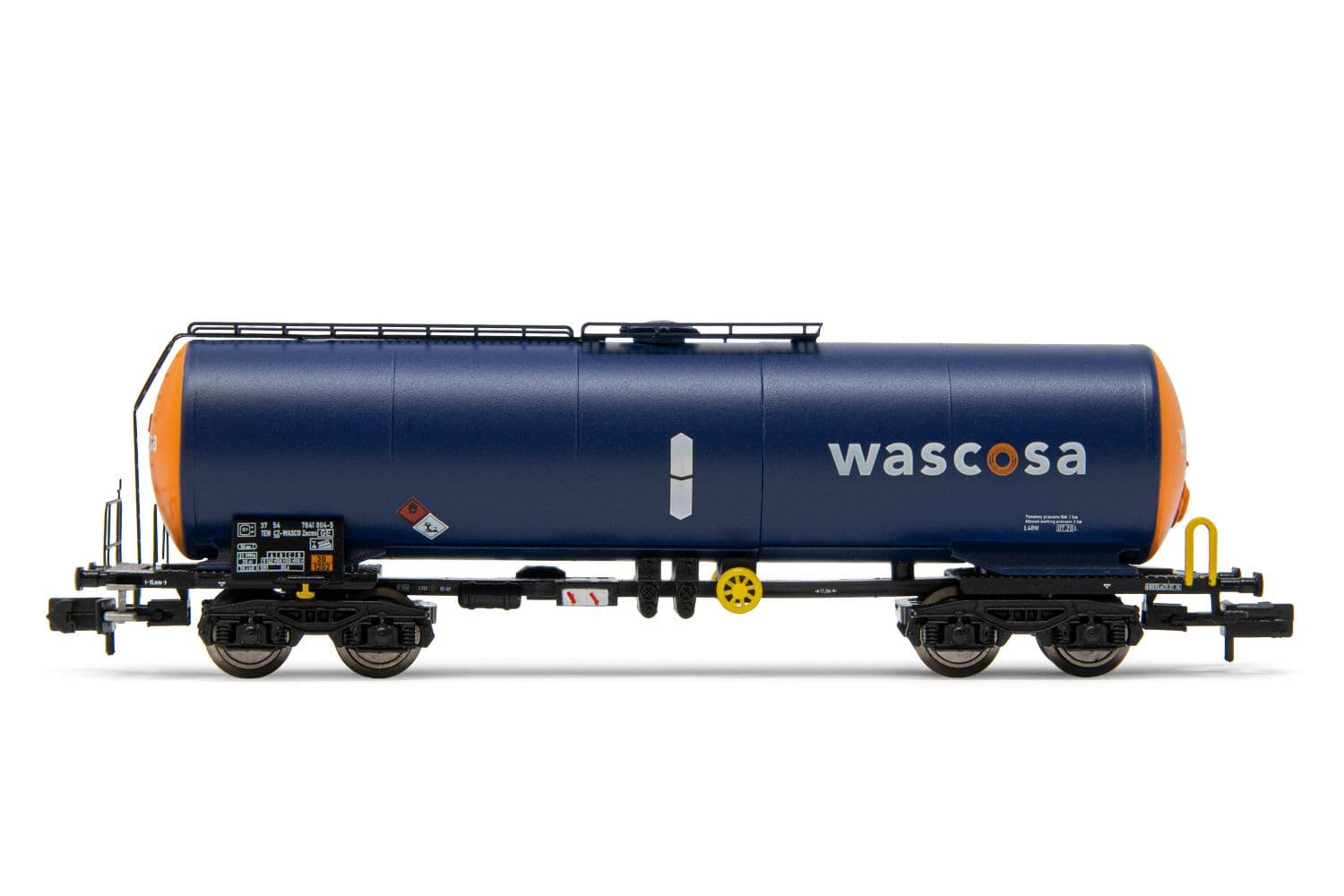 Wascosa, 4-achs. Kesselwagen, in blau/oranger Lackierung, Ep. VI