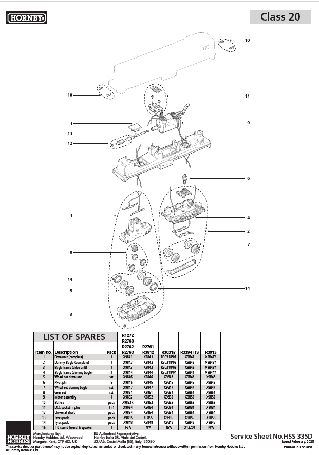 RailRoad Plus Loram Rail, Class 20, Bo-Bo, 20189 - Era 11
