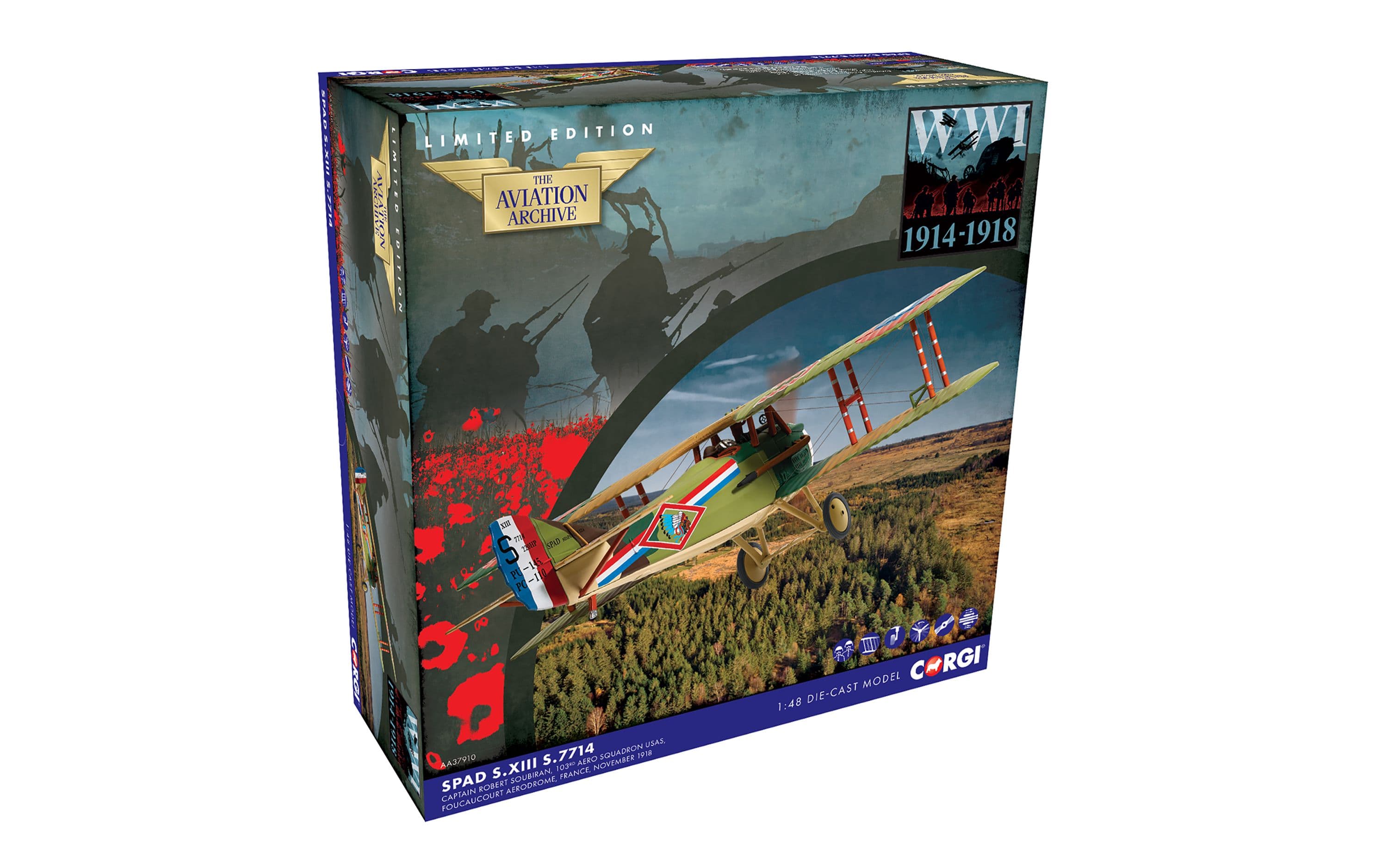 SPAD S.XIII ‘S.7714’ - 103rd Aero Sqn USAS - Cpt. Robert Soubiran