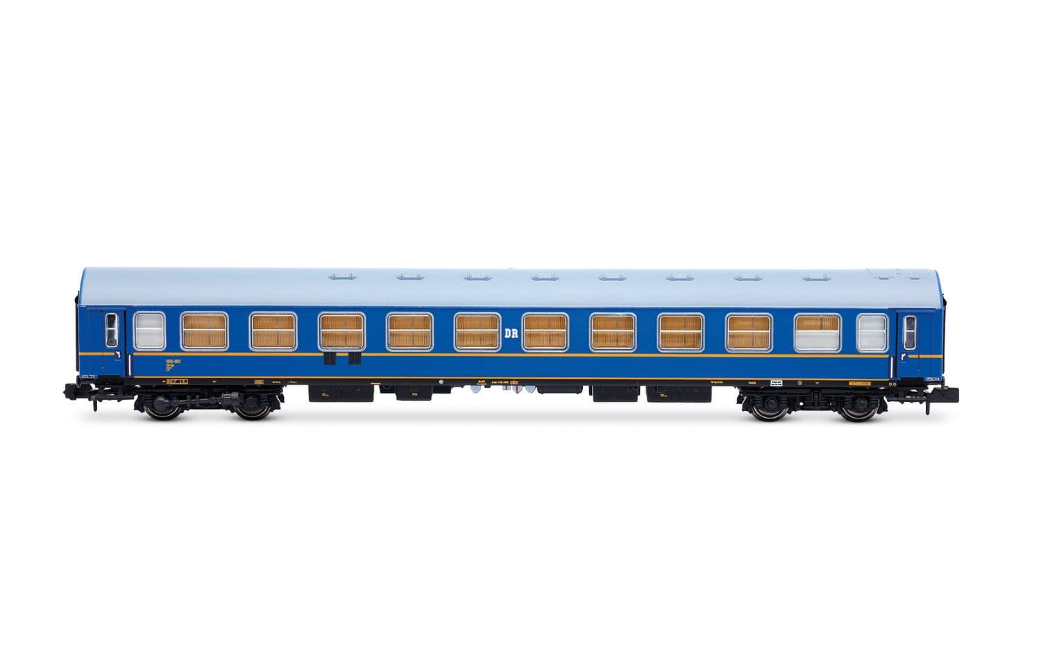 DR, 4-unit set of "Tourex", no. 2/2, consisting of 1 x WR + 1 x SD + 2 x WLAB, blue livery, ep. III