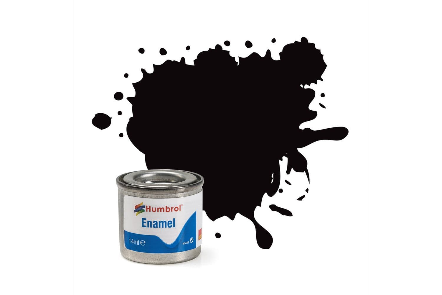 Enamel Paint: 201 - Black - Metallic - (14ml)