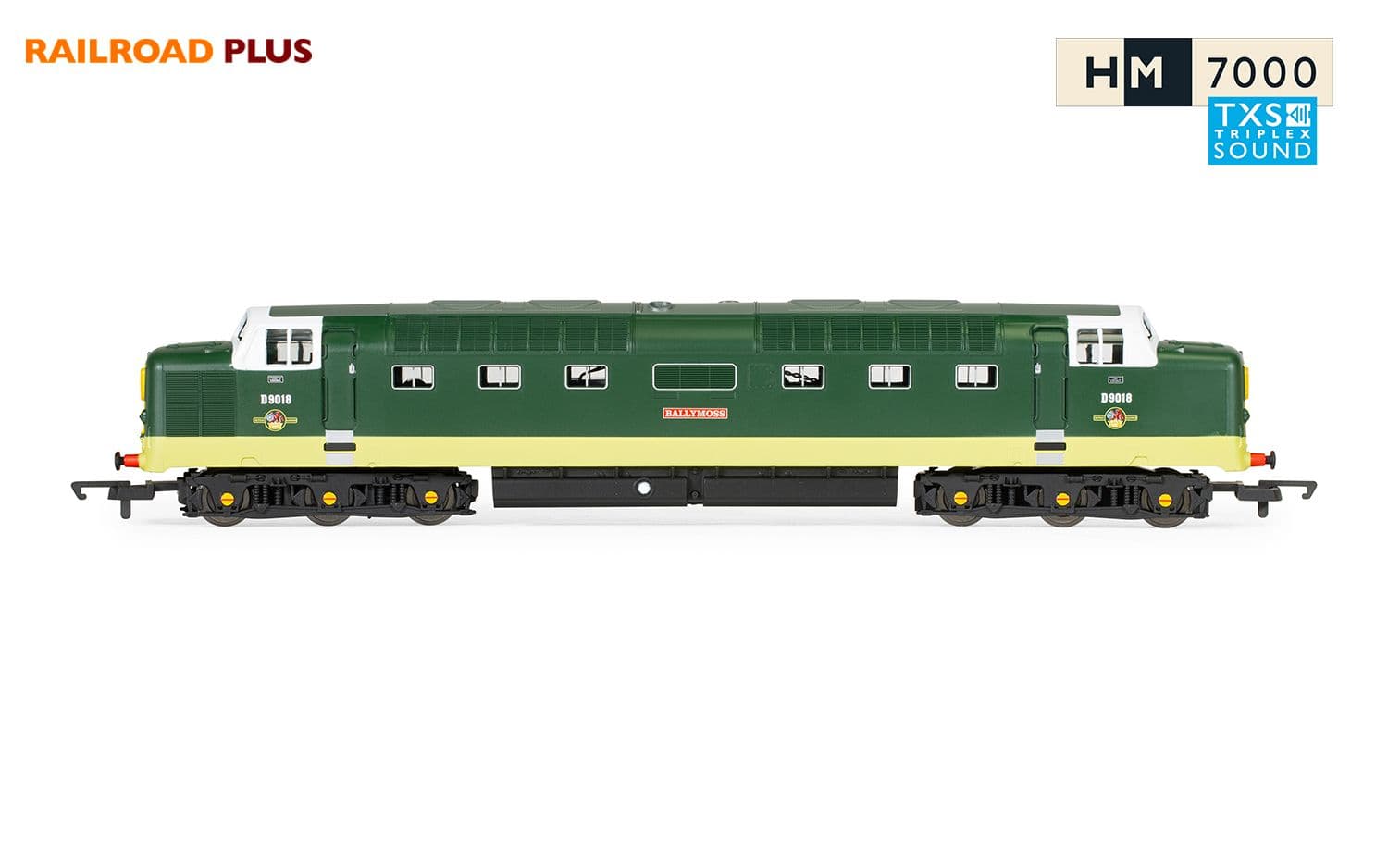 RailRoad Plus BR, Class 55, Deltic, Co-Co, D9018 ‘Ballymoss’- Era 5 (Sound Fitted)