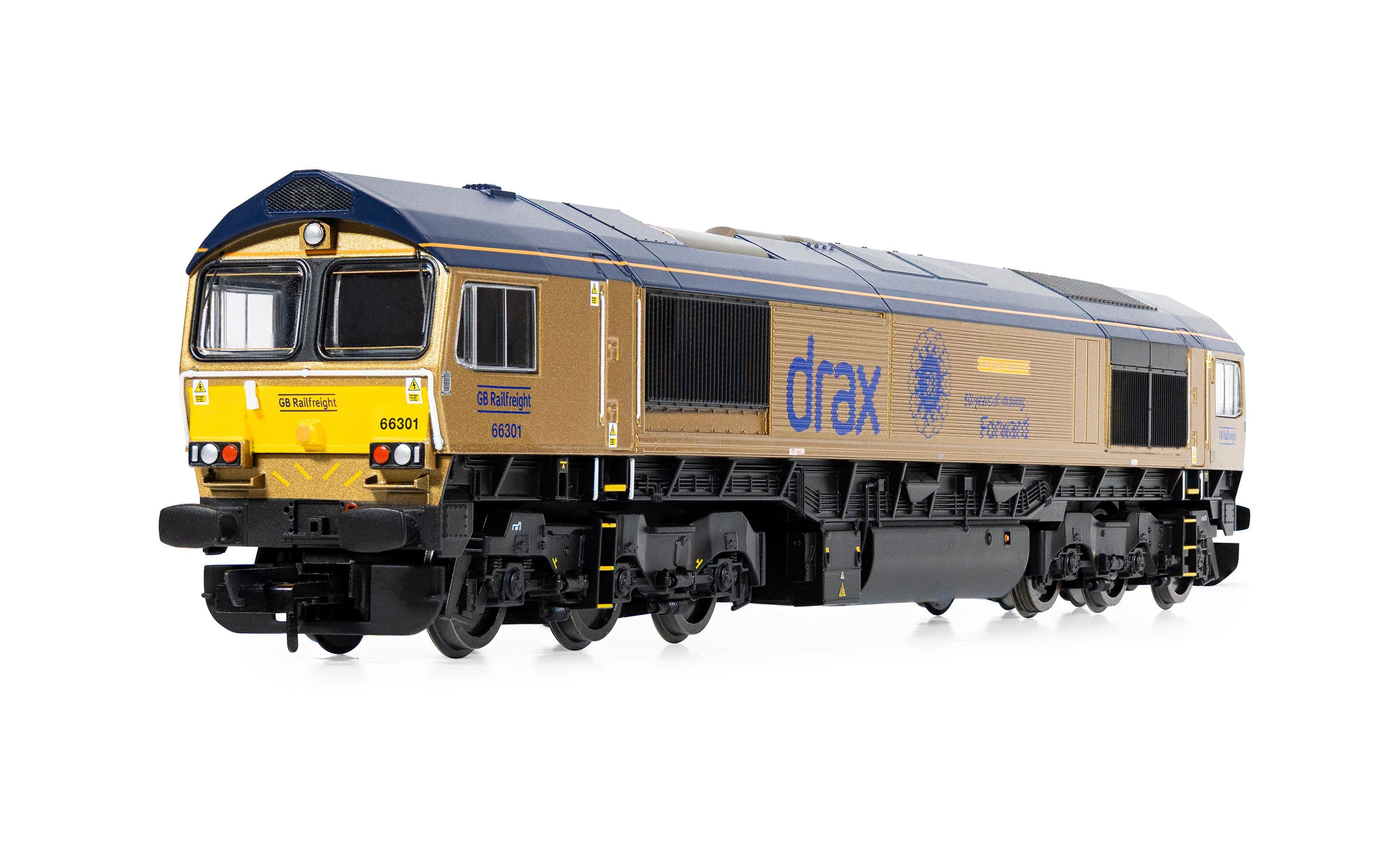 RailRoad: GB Railfreight - Class 66 - 66301 ‘Drax Power Station 50’ - Gold Livery (Drax 50th Anniversary)