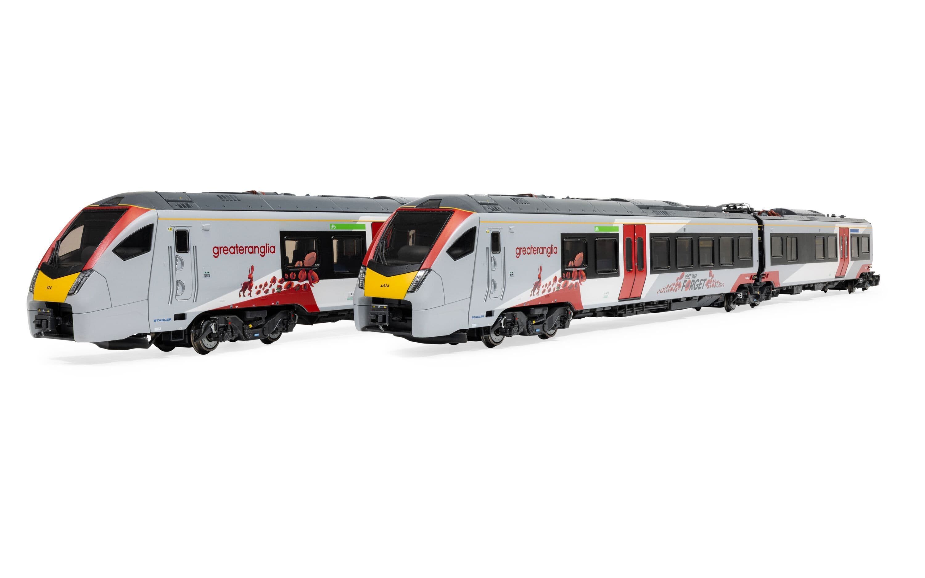 Flirt - Greater Anglia - Class 755 - 755414 'Lest We Forget' - 4 Car Train Pack