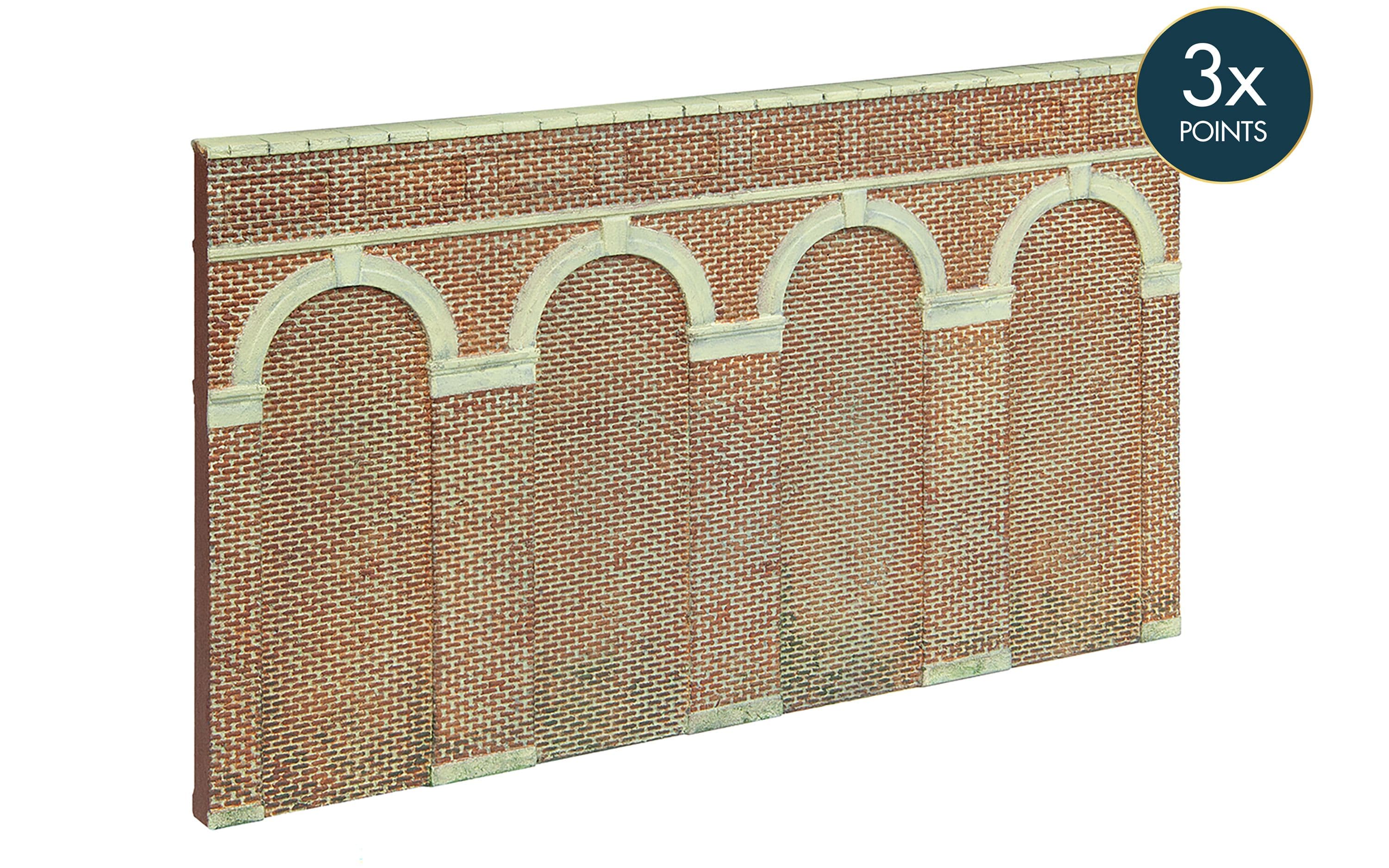 High Level Arched Retaining Walls x 2 (Red Brick)