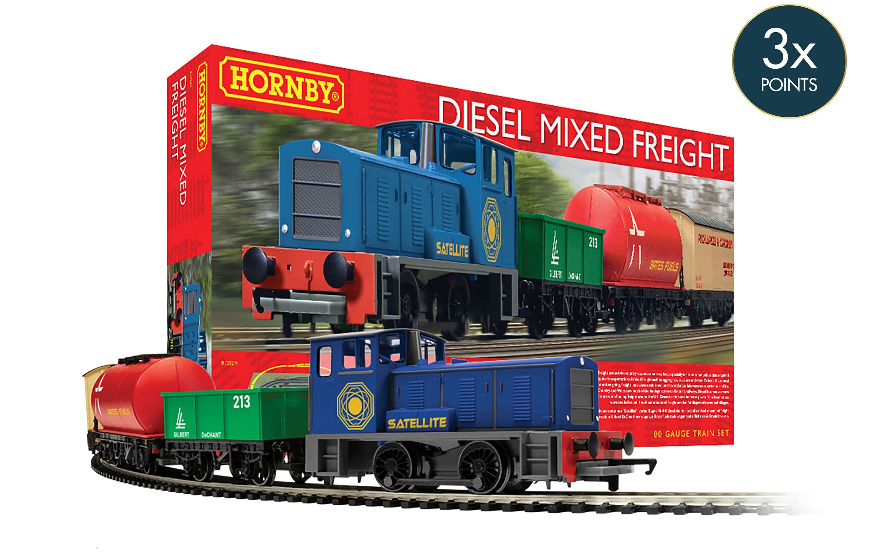 Diesel Mixed Freight Train Set