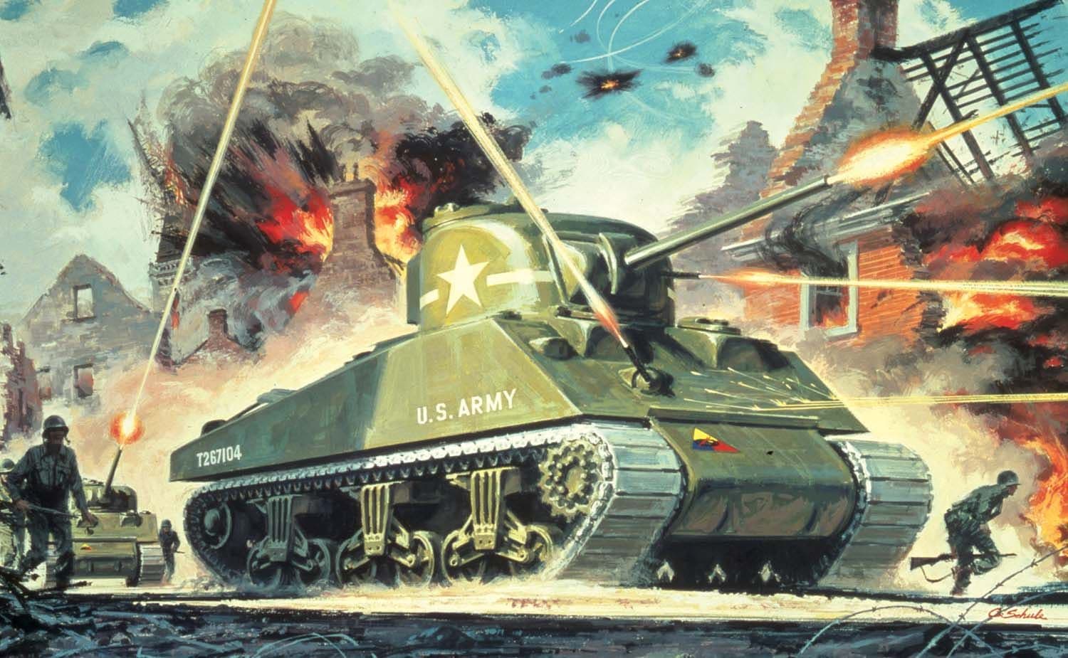 A01303V Airfix | Sherman M4 Mk1 - Plastic modelling Kit