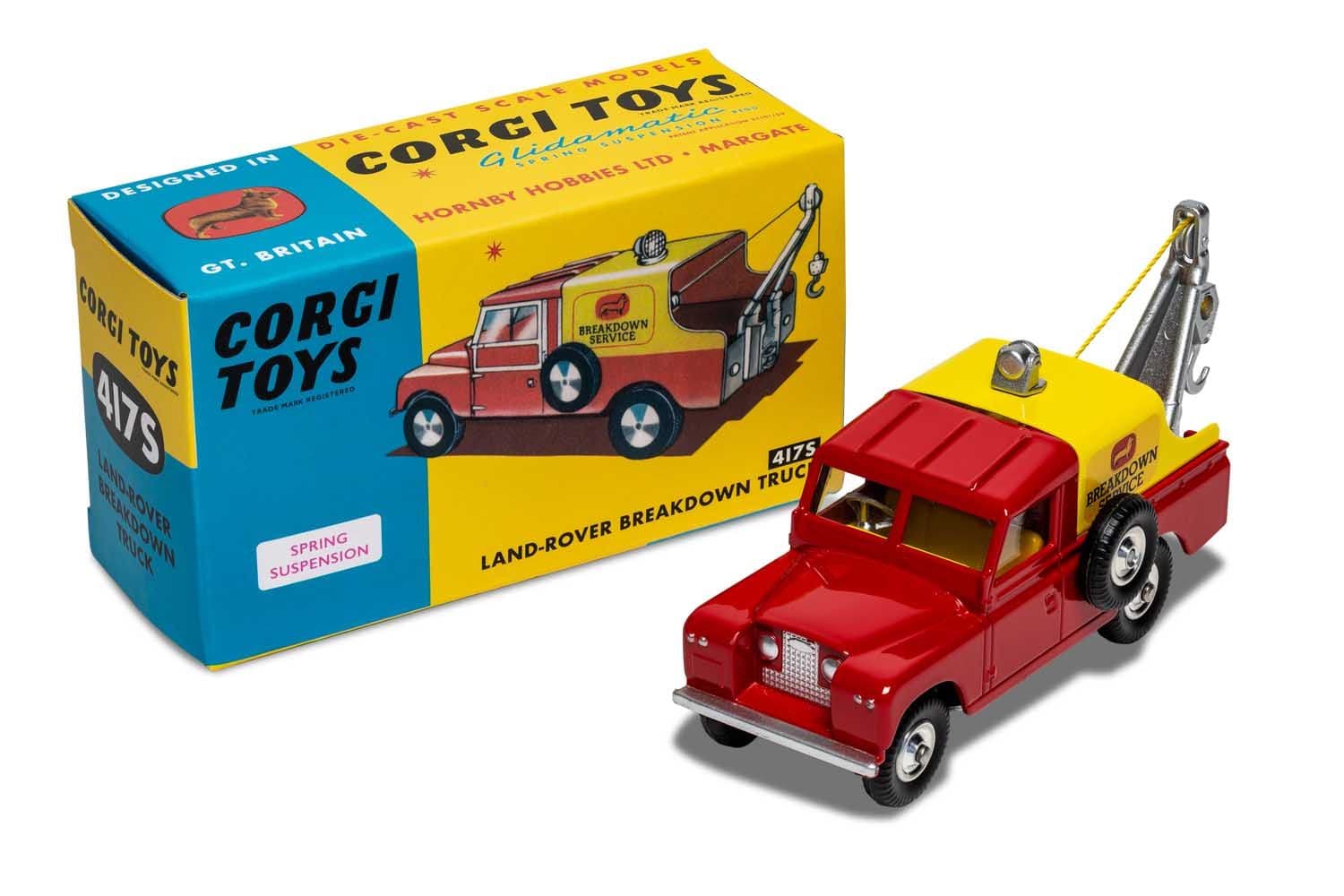 コーギー CORGI トレーラータンクローリー レア イギリス製 RT41701S Retro Land Rover - Breakdown Truck