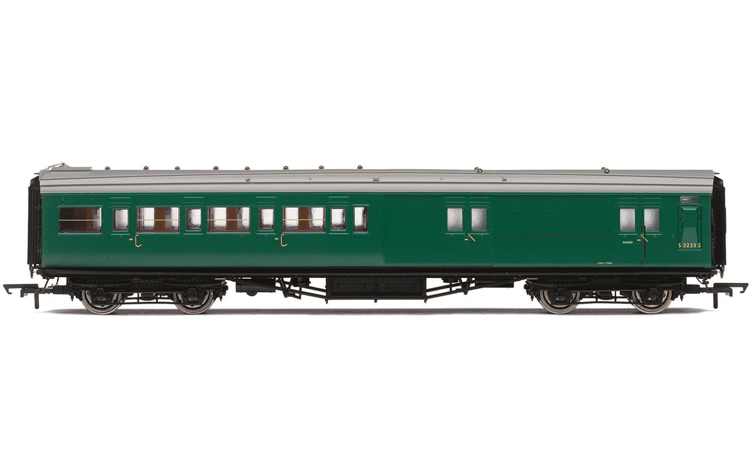 BR, Maunsell Corridor Four Compartment Brake Second, S3233S 'Set 399' - Era 5