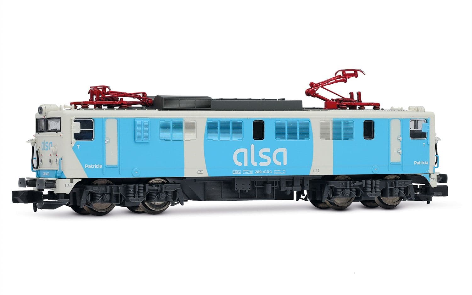 ALSA, locomotora eléctrica 269-413, decoración blanco/azul, época VI, con decoder de sonido