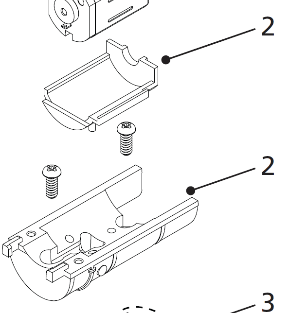 Motor retainer, MOTOR HOUSING PARTS R3427 PECKETT W4