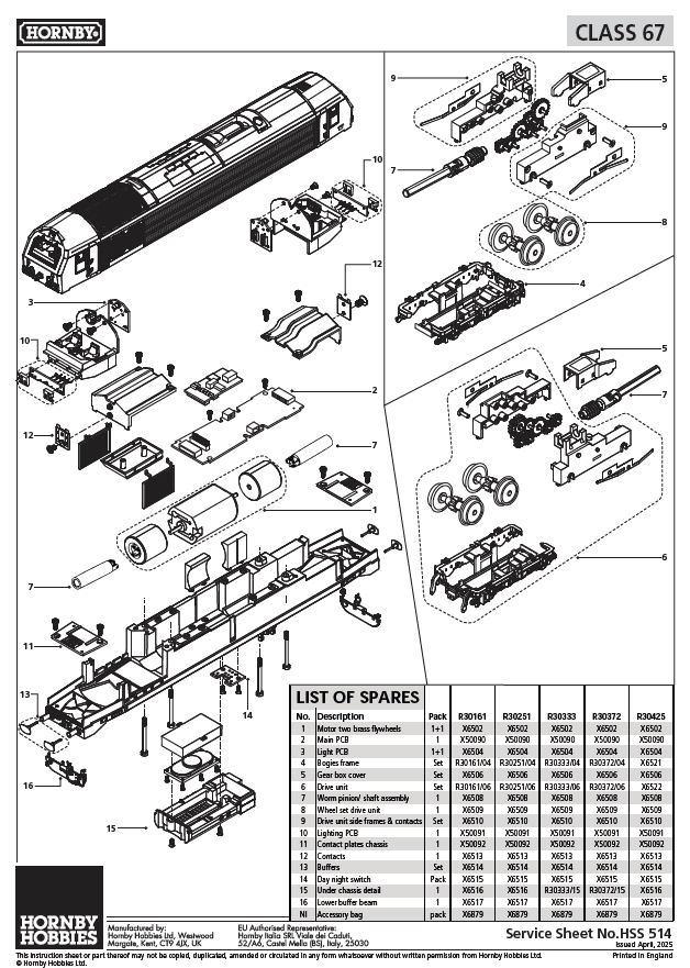 DB Schenker - Class 67 - '67015'