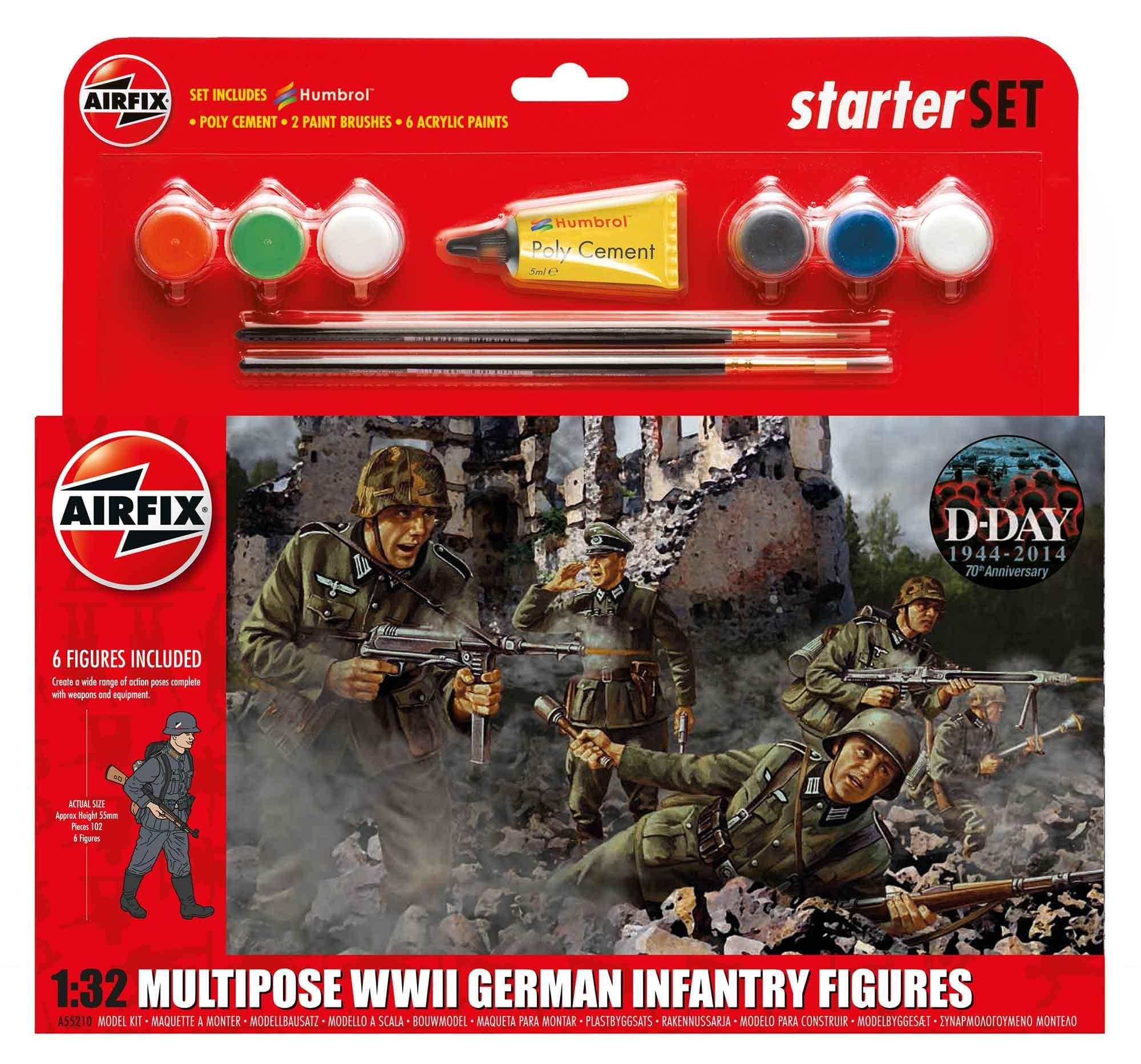 WWII German Infantry Multipose Starter Set 1:32