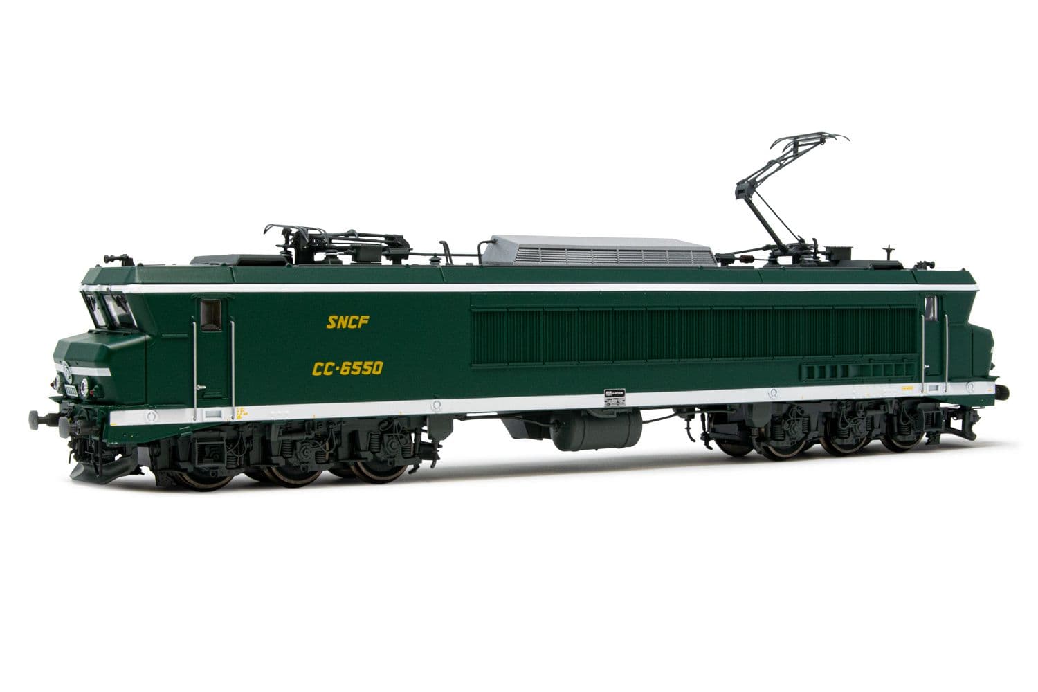SNCF, electric locomotive CC 6550 in green/yellow livery, period IV, with digital sound decoder