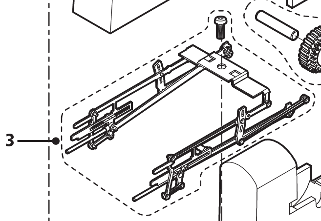 RailRoad Class A1 Valve Gear Set (R3086)