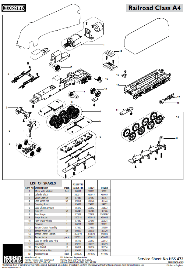 RailRoad LNER - A4 Class - 4468 ‘Mallard’