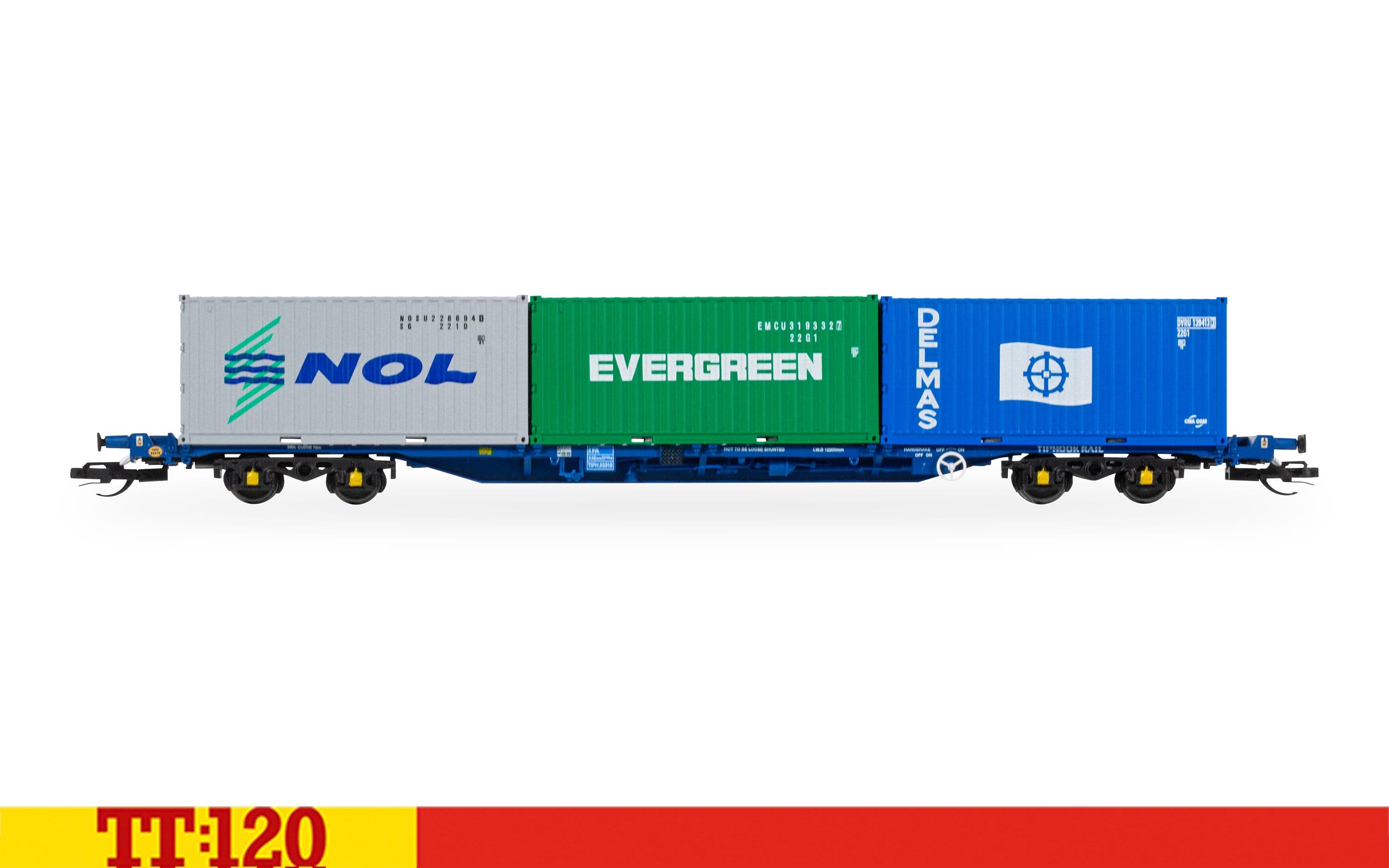 Touax KFA Container Wagon with 3x20 Containers
