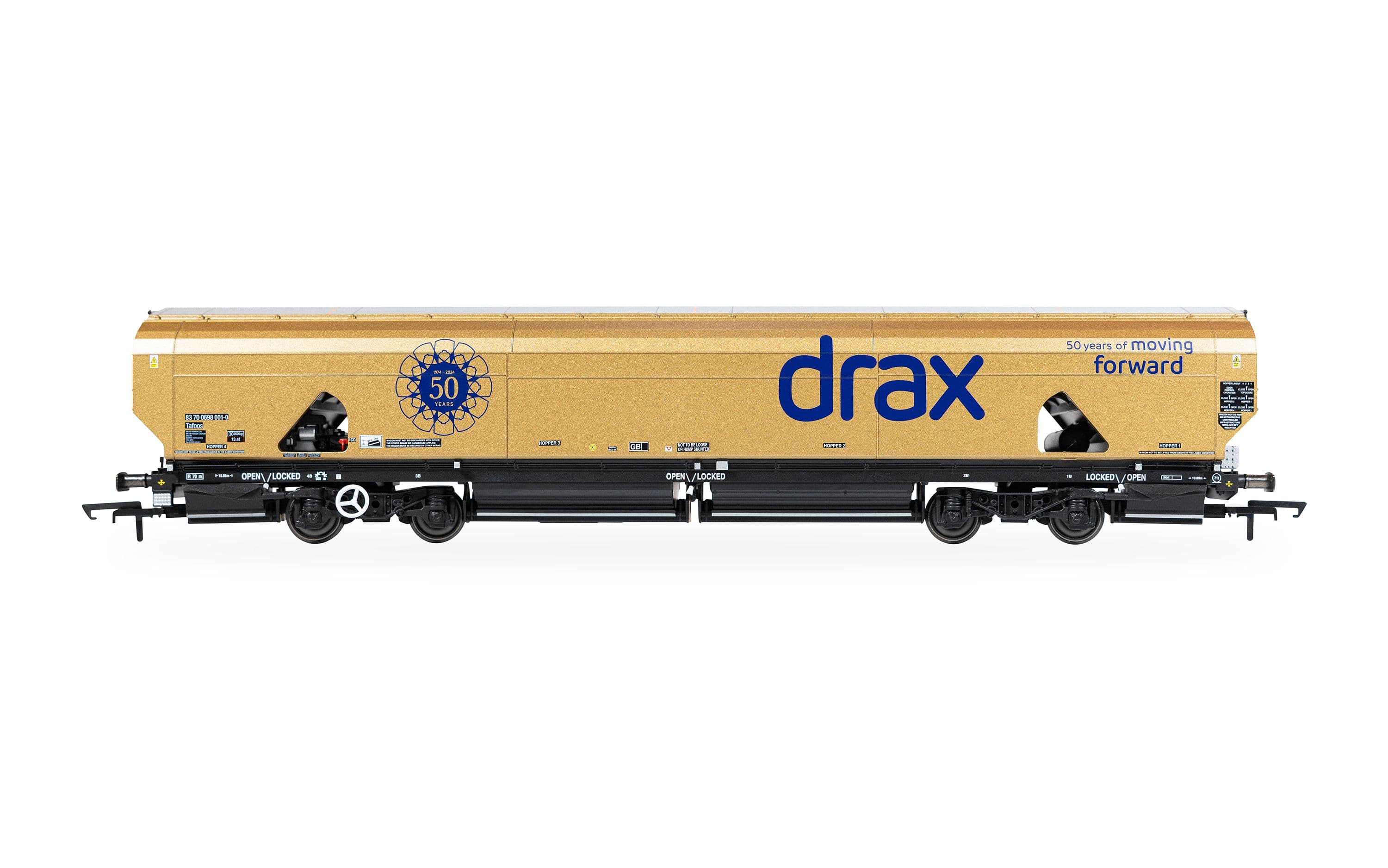 Drax - Biomass - Wagon - Gold Livery (Drax 50th Anniversary)