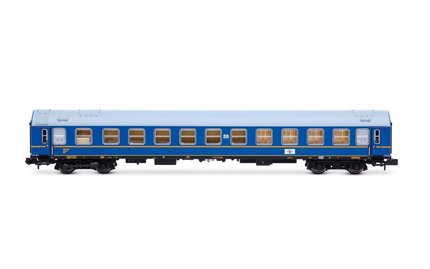 DR, 4-unit set of "Tourex", no. 2/2, consisting of 1 x WR + 1 x SD + 2 x WLAB, blue livery, ep. III