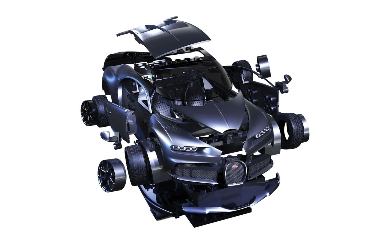 QUICKBUILD Bugatti Chiron - Black