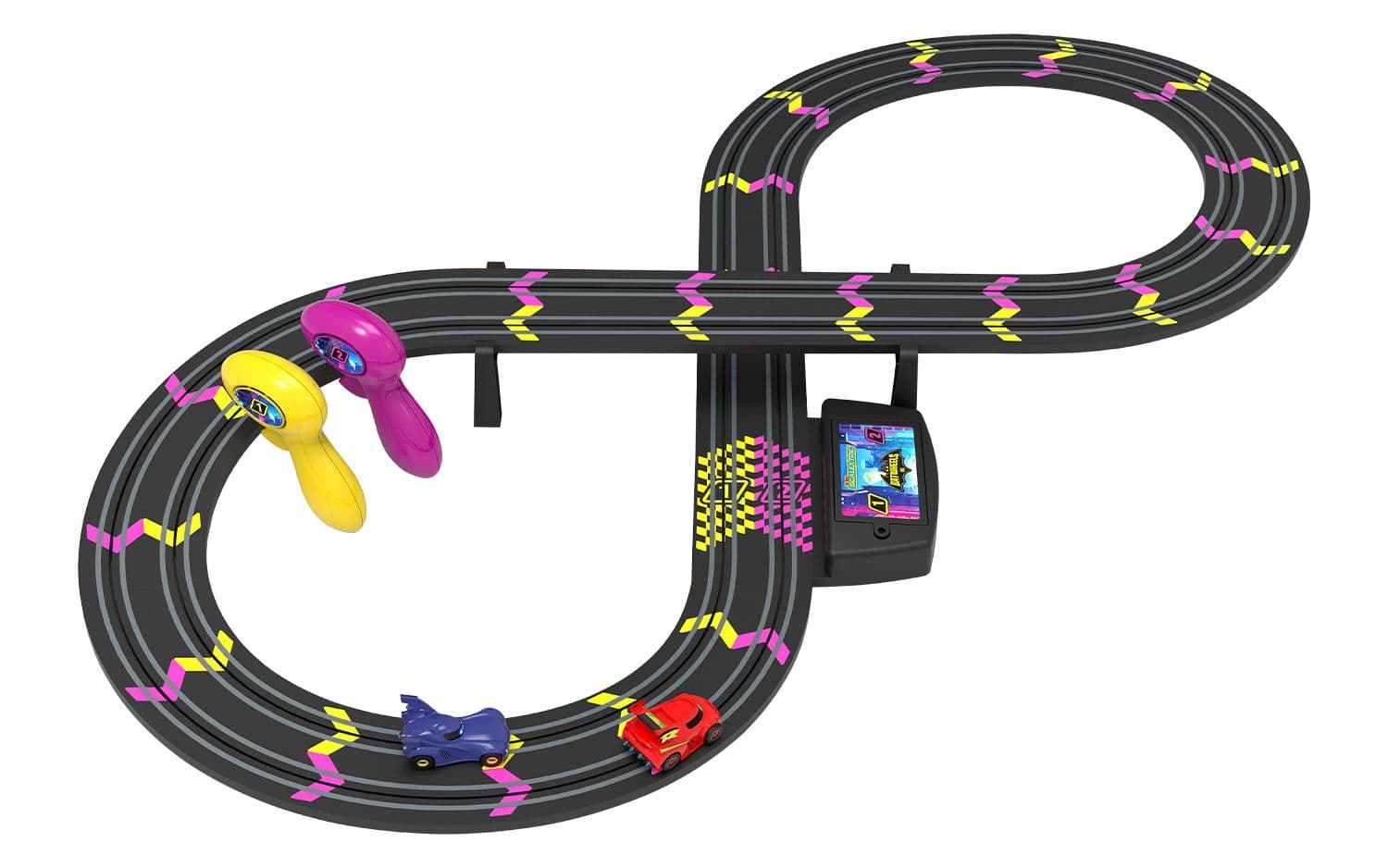 My First Scalextric - Batwheels Bam vs Red Bird Race Set (Battery Powered)