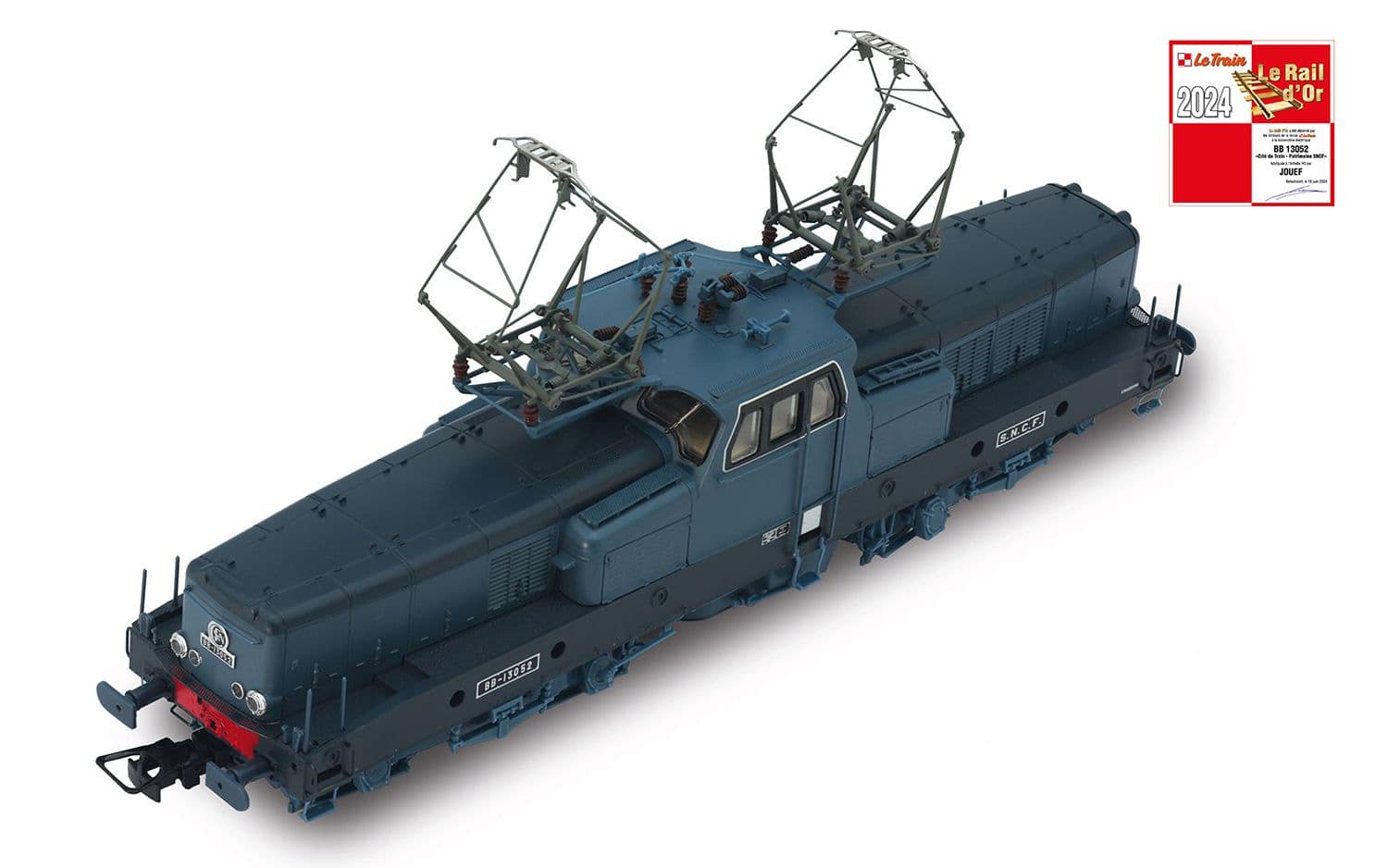 SNCF, locomotive électrique BB 13052 avec 4 lampes inférieures, livrée bleue, « Cité du Train», ép. IV, avec décodeur sonore