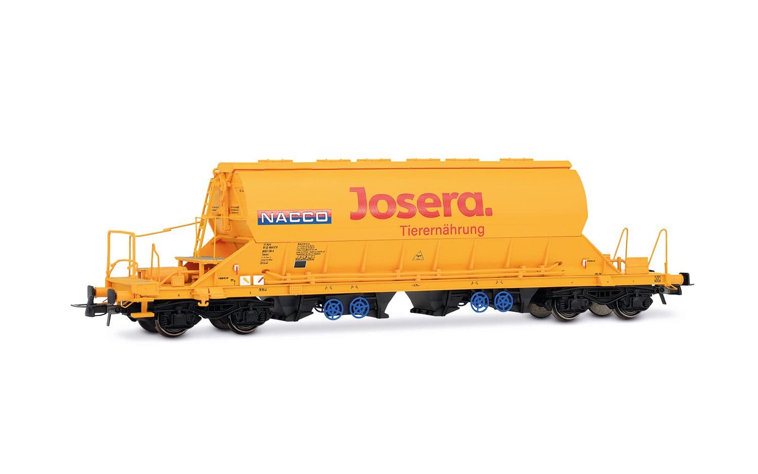 NACCO, 2-unit set of 4-axle hopper wagons Taoos, yellow livery, "Josera", ep. VI
