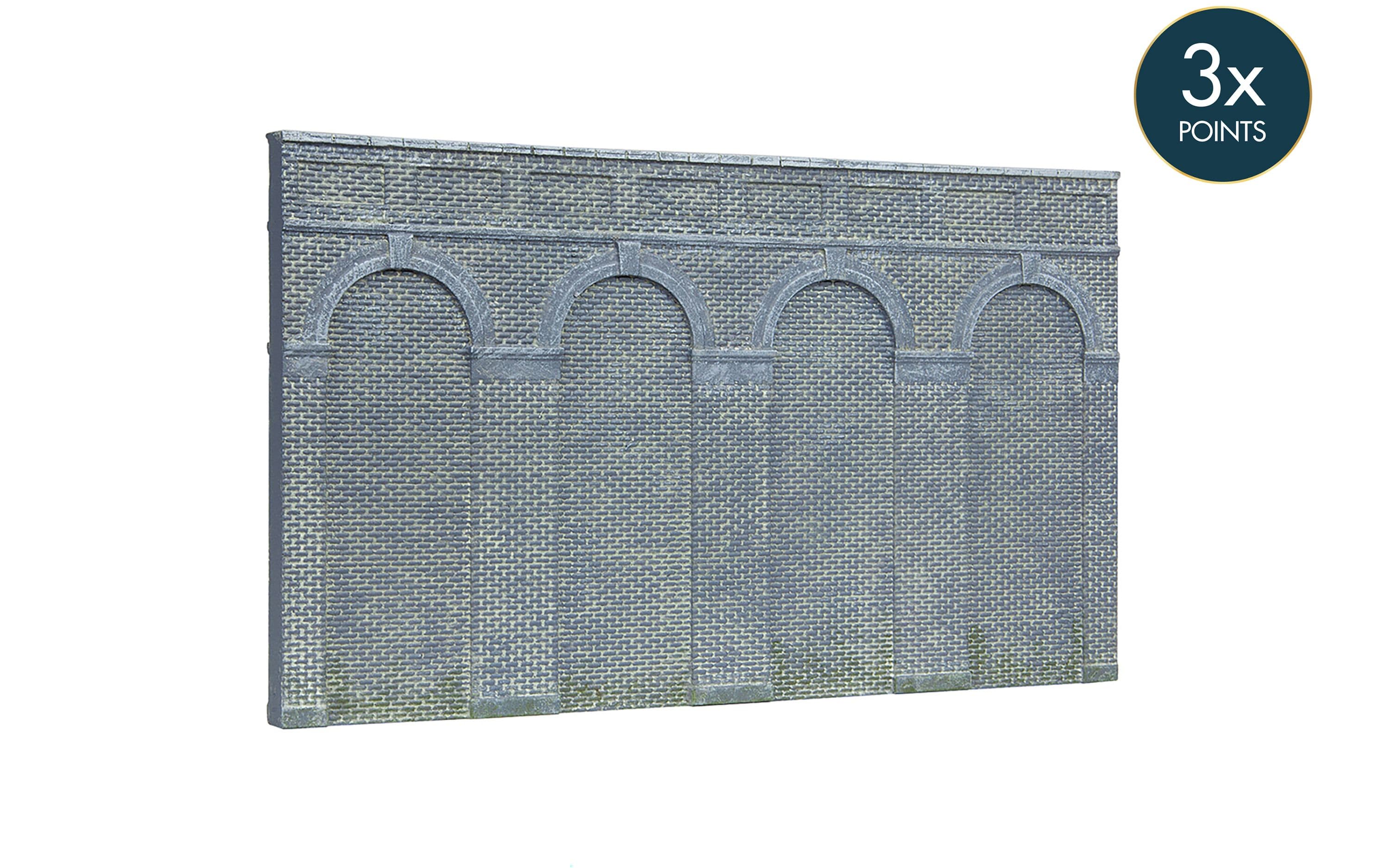 High Level Arched Retaining Walls x 2 (Engineers Blue Brick)