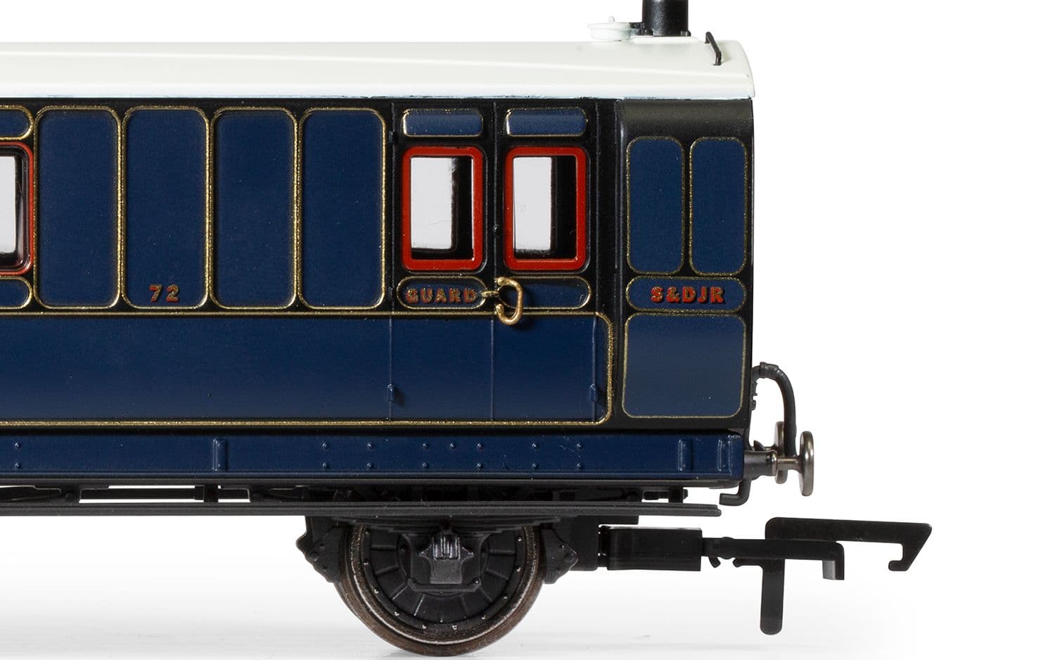 S&amp;DJR, 6 Wheel Coach, 3rd Class, 72 - Era 2