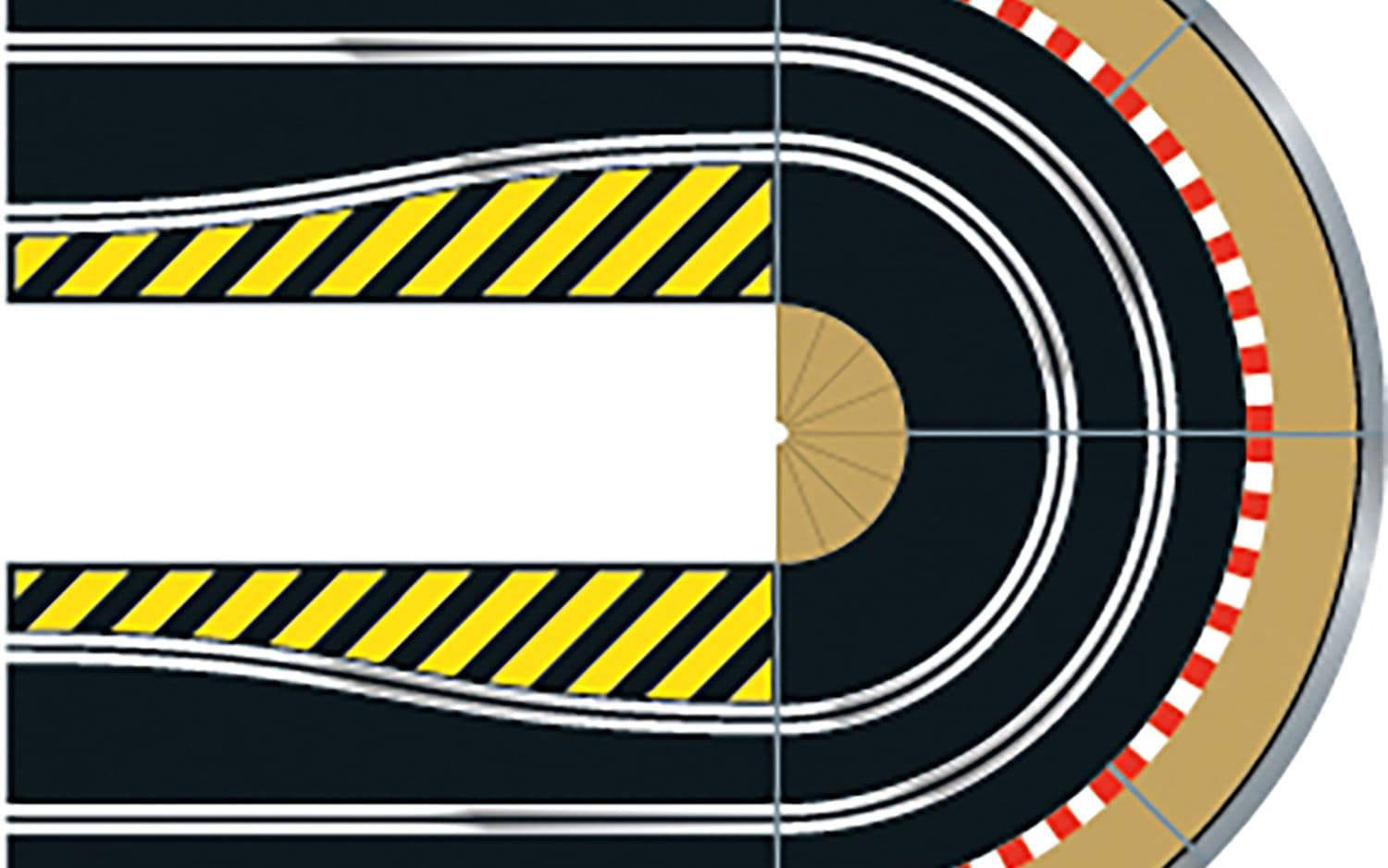 Scalextric Hairpin Curves Track Accessory Pack