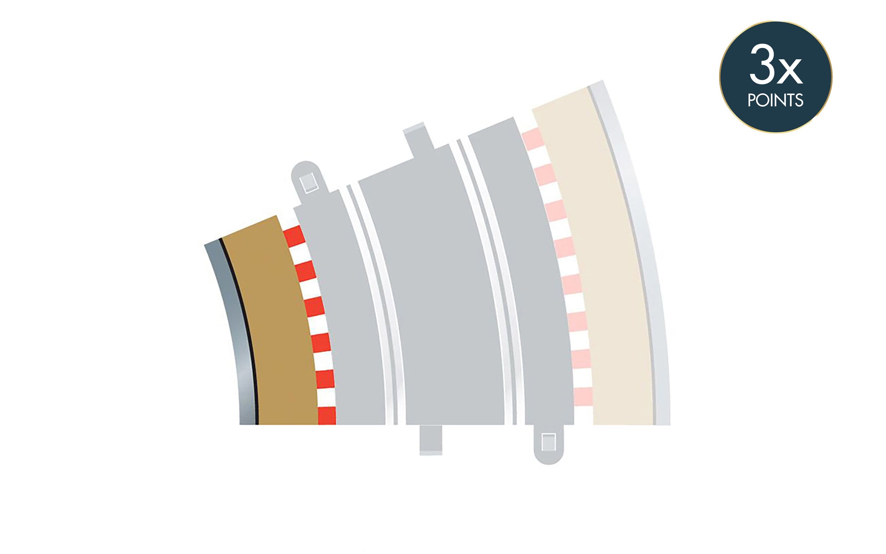 Radius 3 Curve Inner Borders 22.5¬∞ x 4