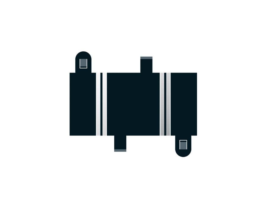 Short Straight 78 mm x 2