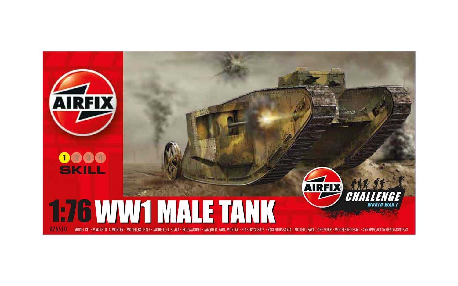 AIRFIX CHALLENGE WW1 MALE TANK