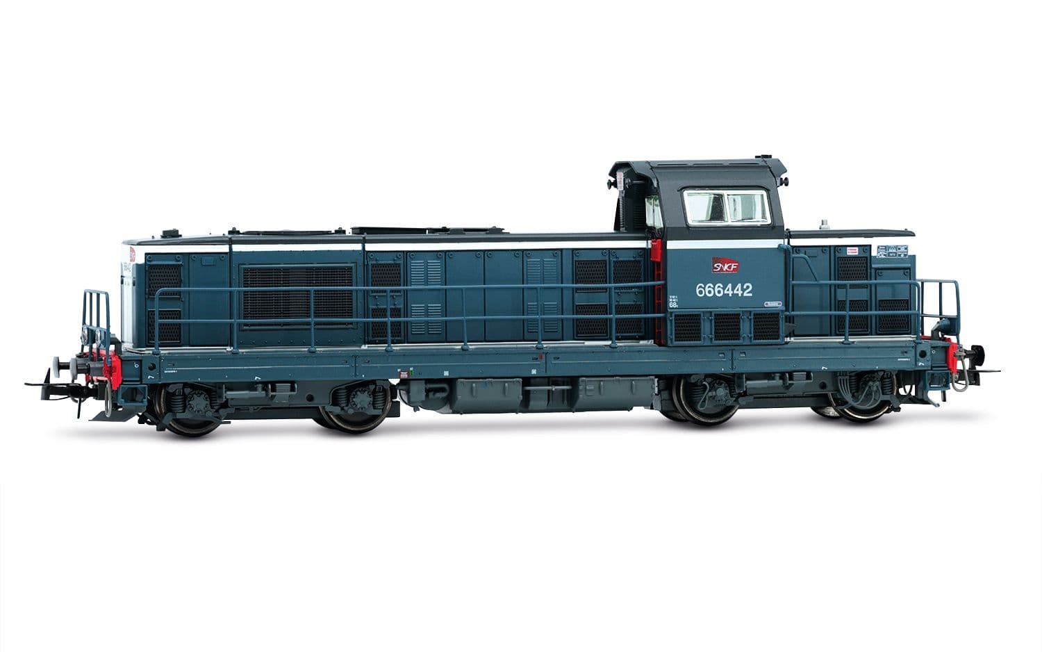 SNCF, locomotive diesel BB 666442, livrée bleue, ép. VI, avec décodeur sonore