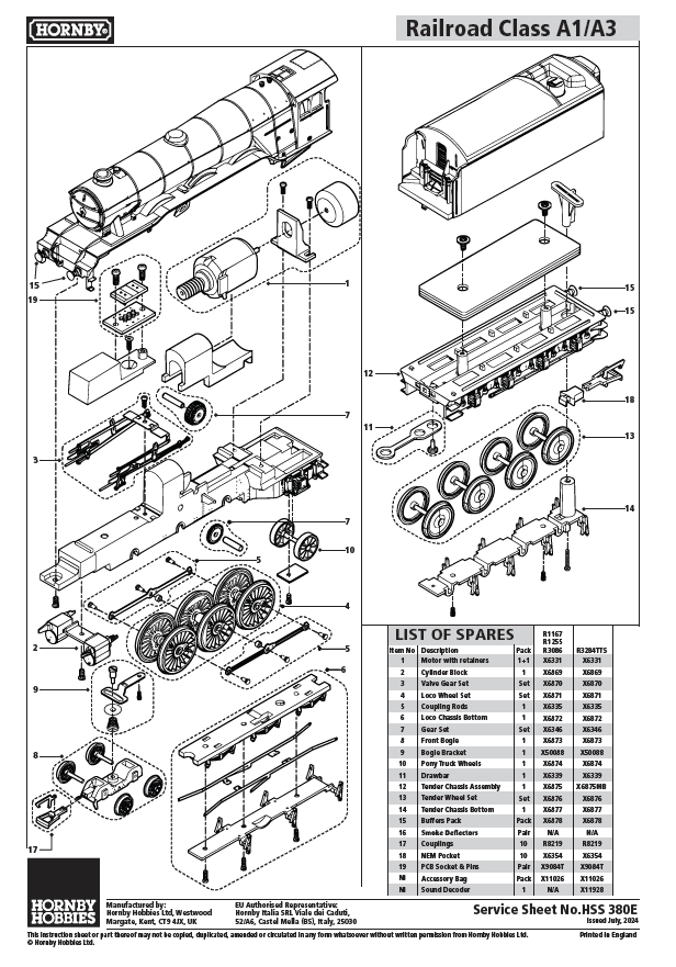 RailRoad: LNER, A1 Class - 4472 'Flying Scotsman' (Sound Fitted)