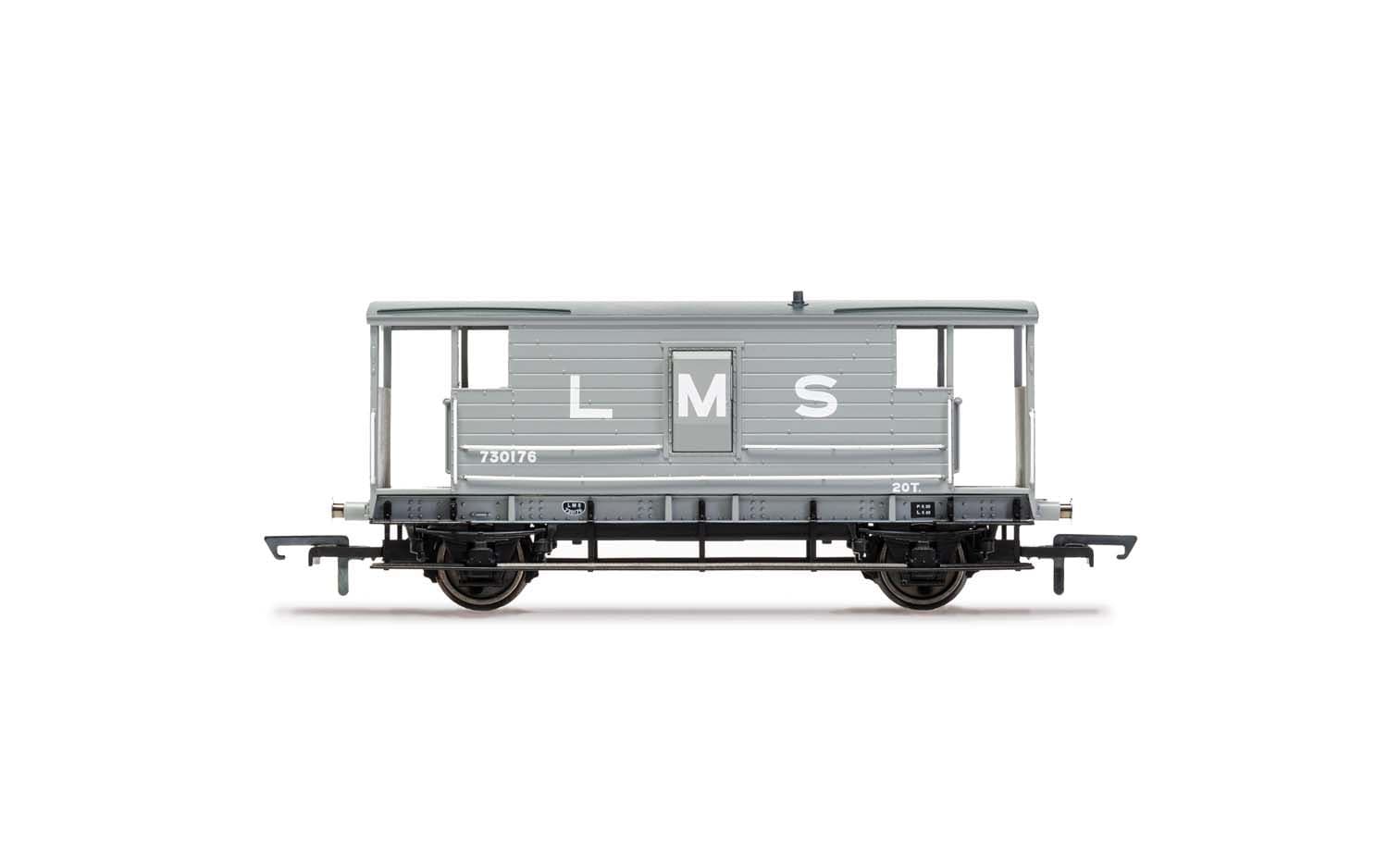 LMS, D1919 20T Brake Van, 730176 - Era 3