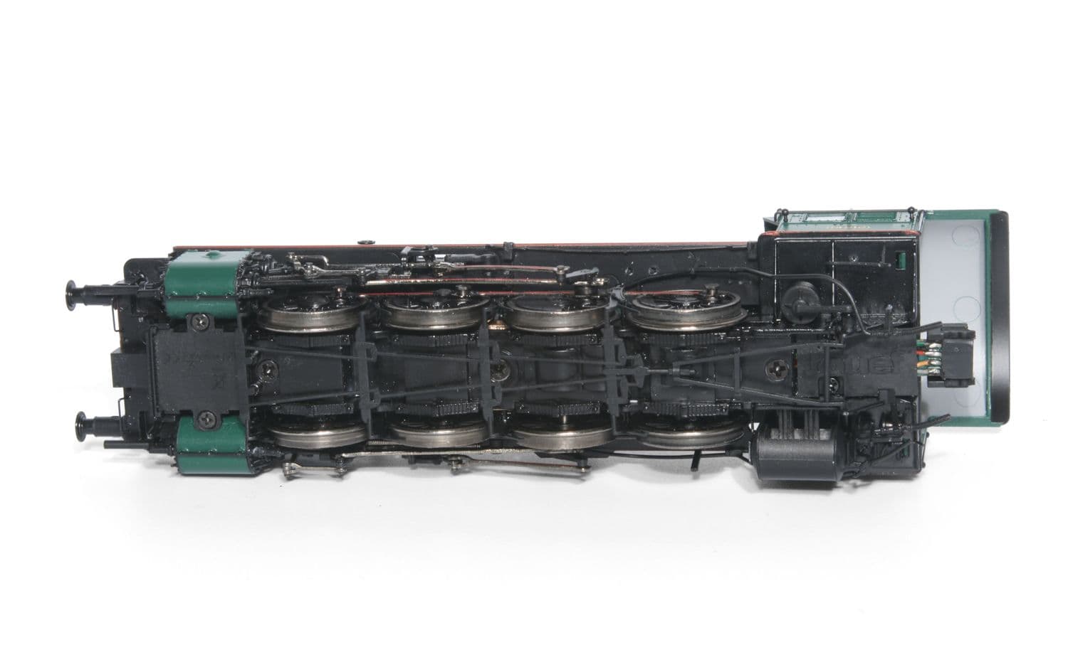 SNCB/NMBS, steam locomotive class 81, 3-dome symetrical boiler, dark green livery, period III